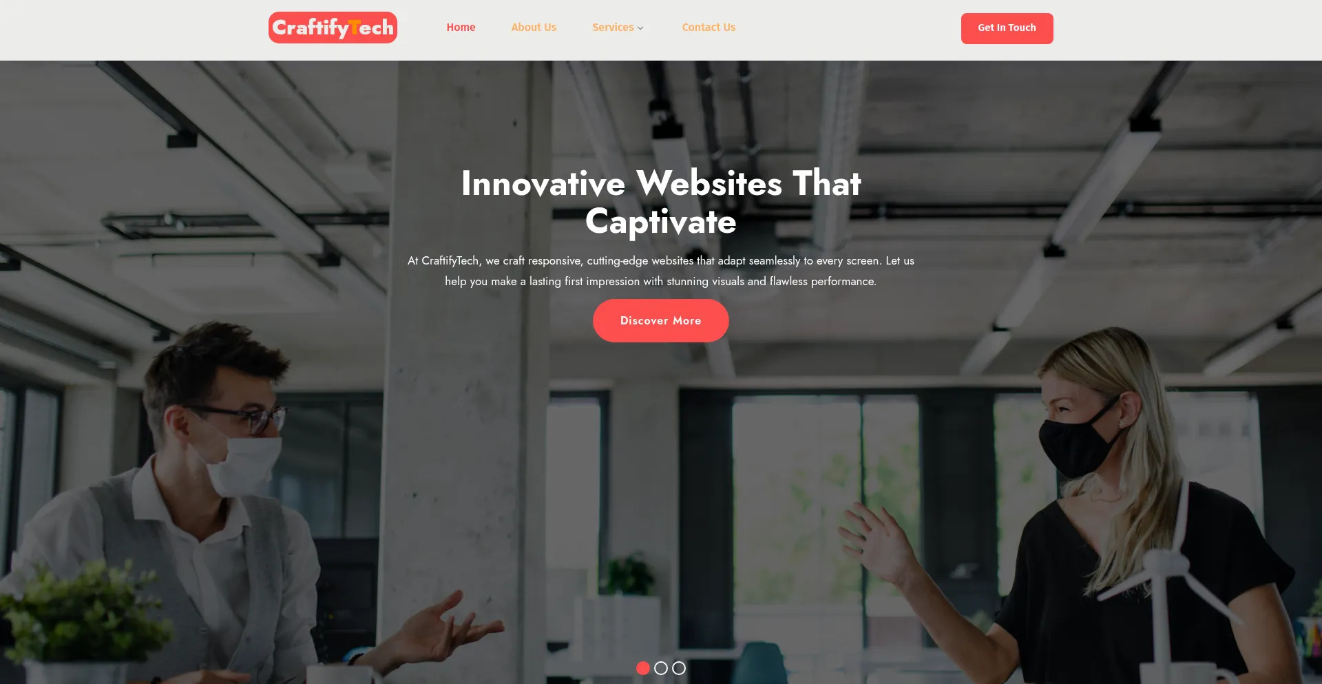 Website screenshot of Craftifytech.online