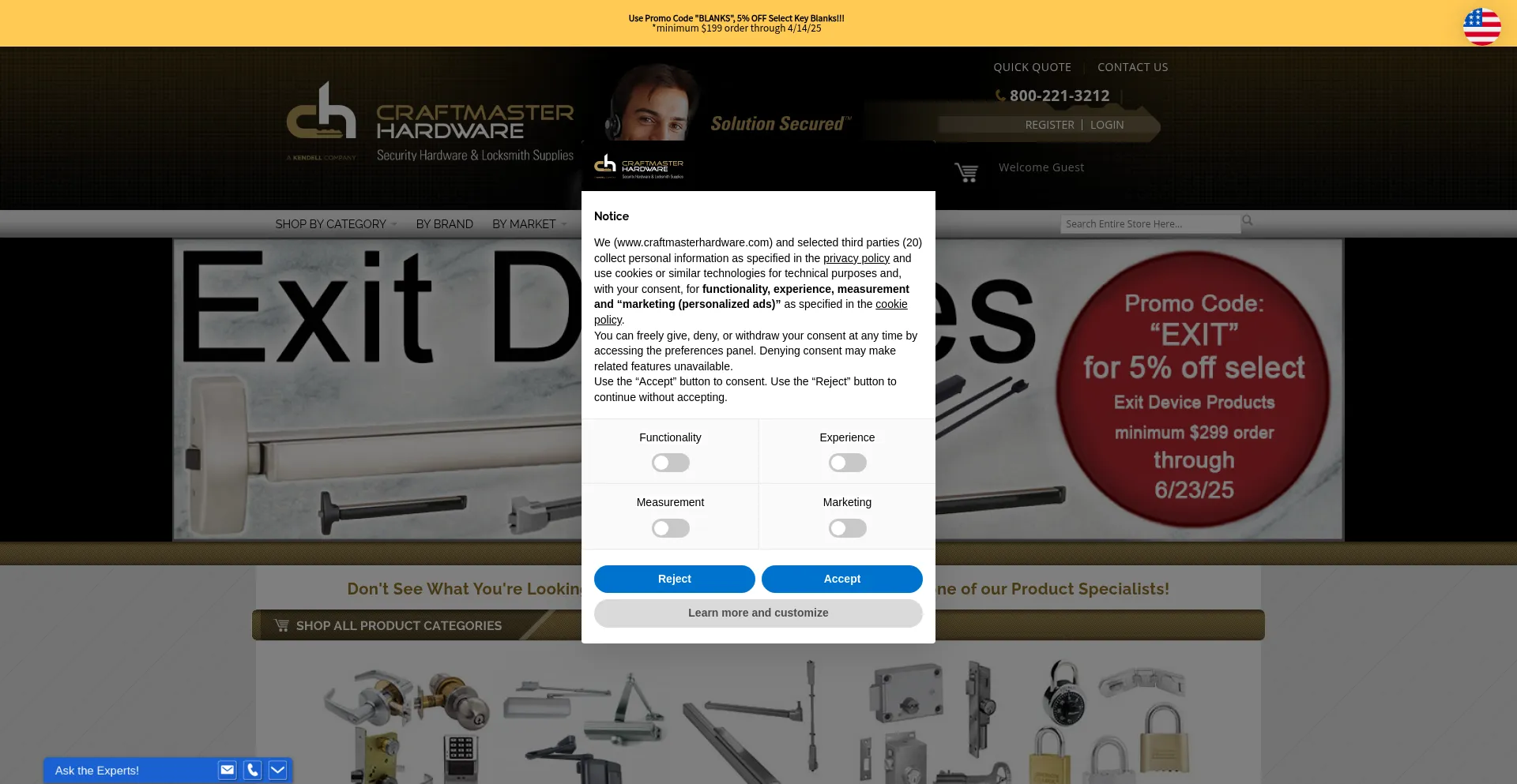 Craftmasterhardware.com Screenshot