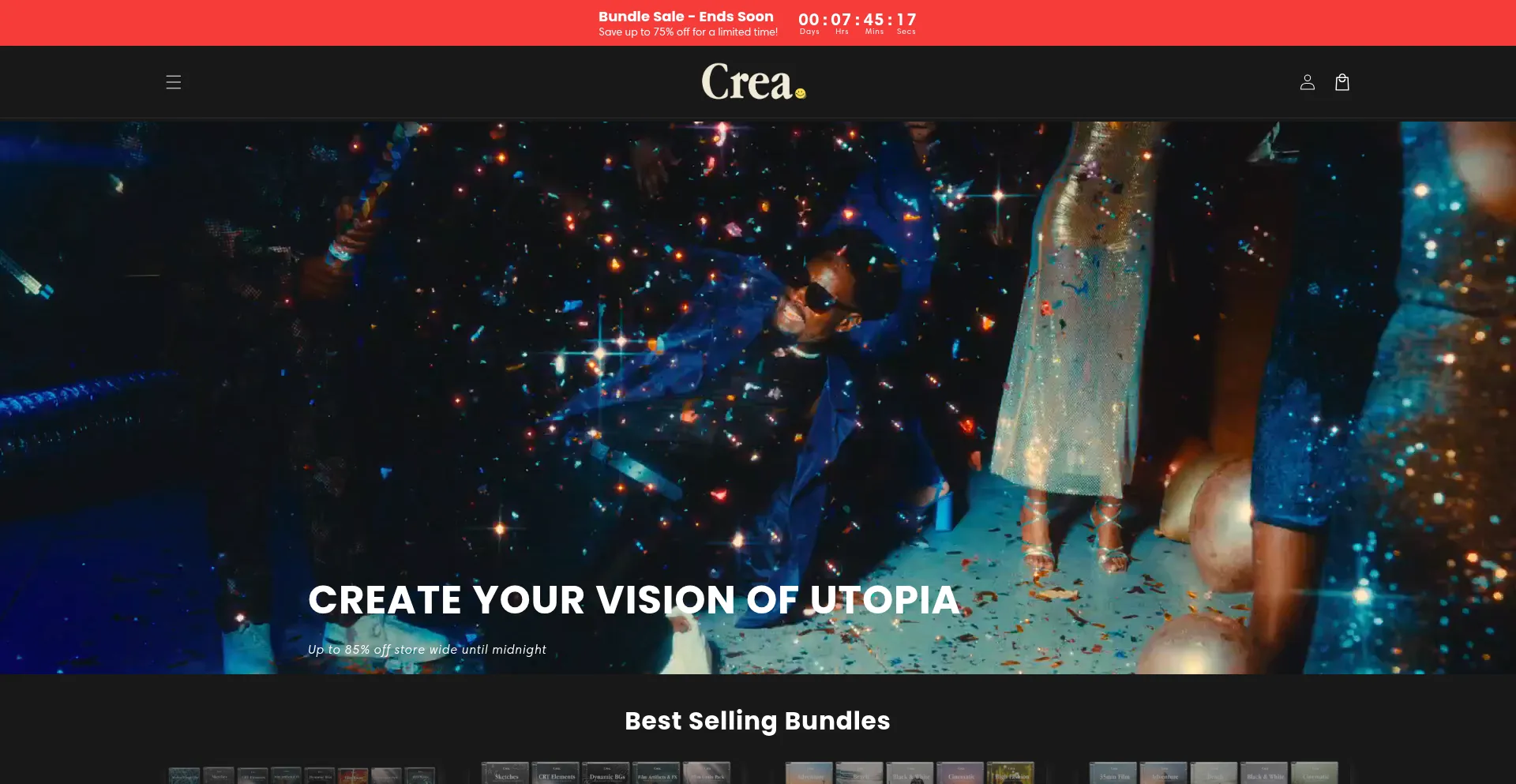 Website screenshot of Creatopia.us