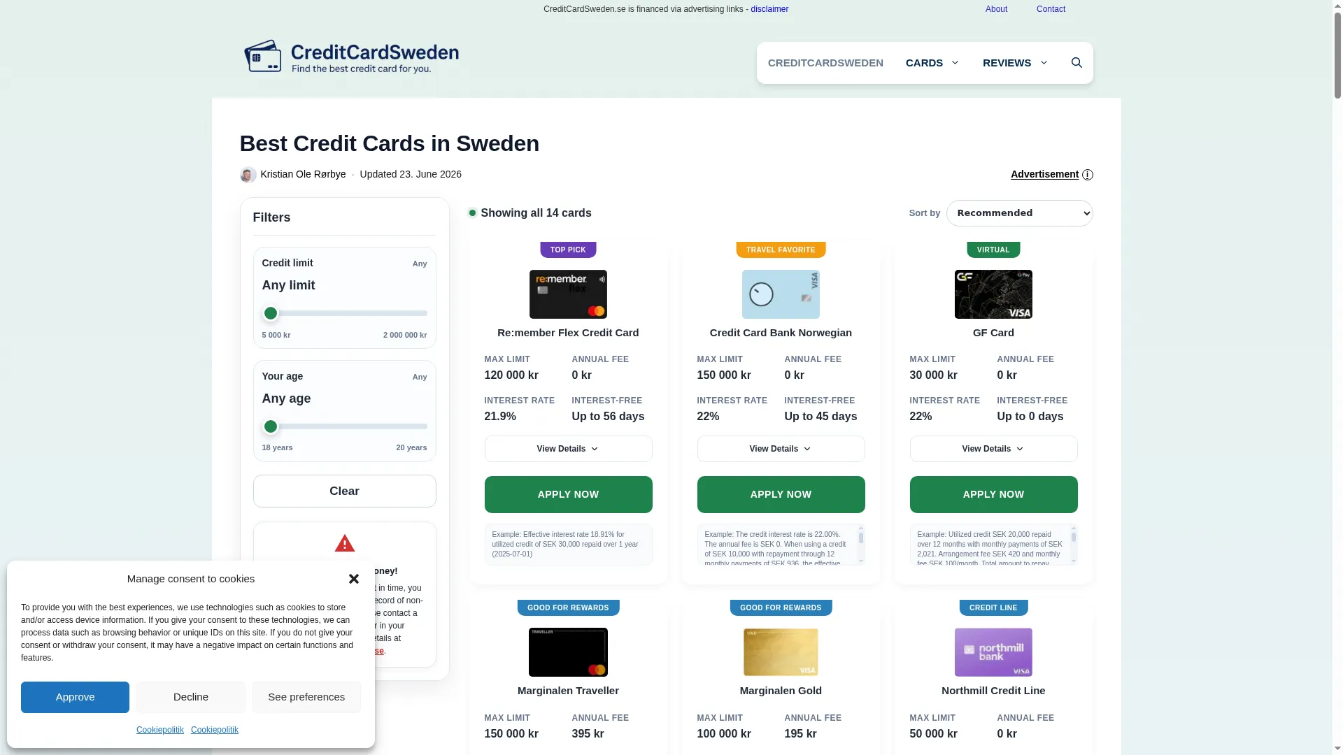 Creditcardsweden.se