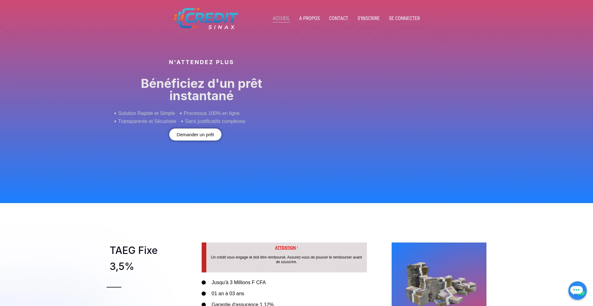 Ist Creditsinax.site sicher und vertrauenswürdig?