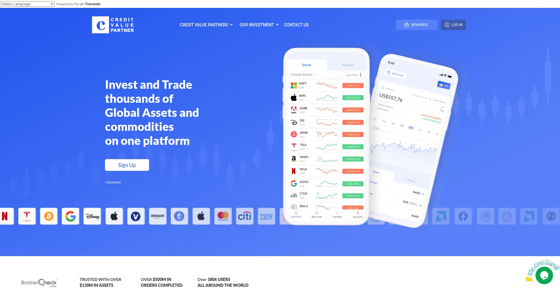 Website screenshot of Creditvaluepartner.com
