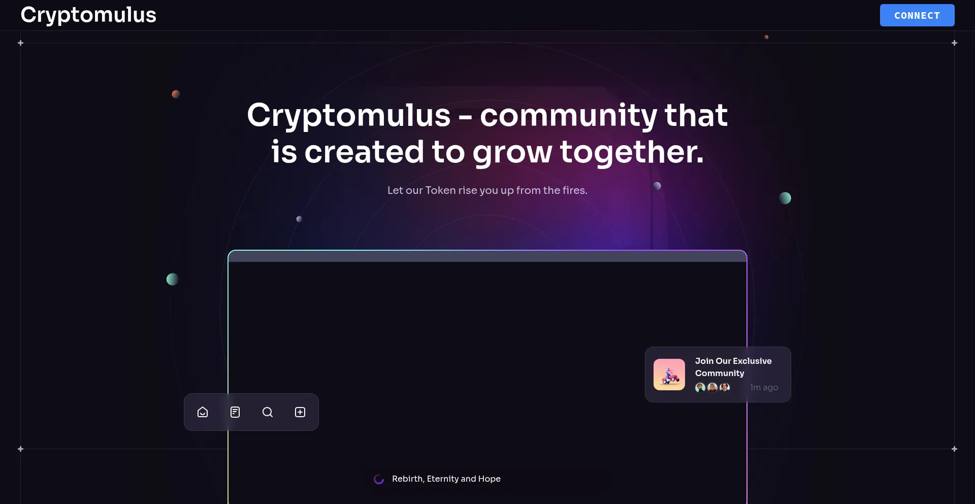 Website screenshot of Cryptomulus.com