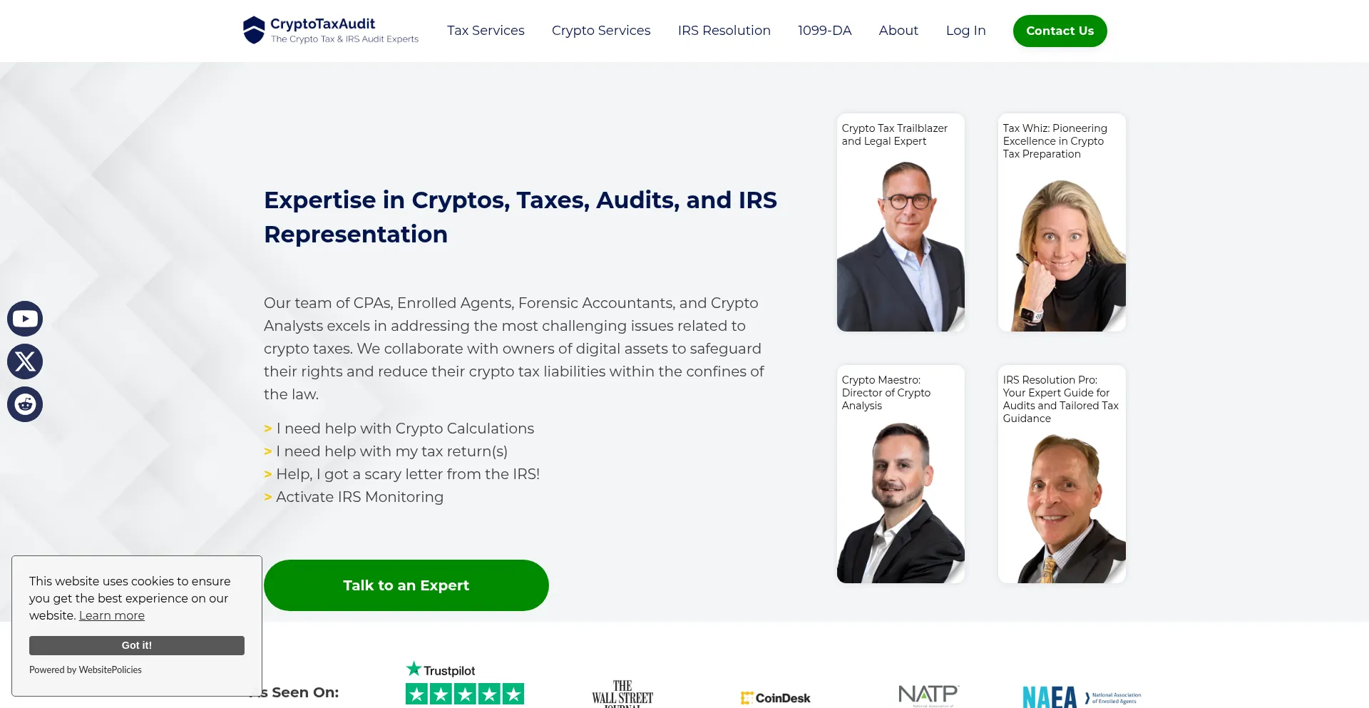 Cryptotaxaudit.com Screenshot