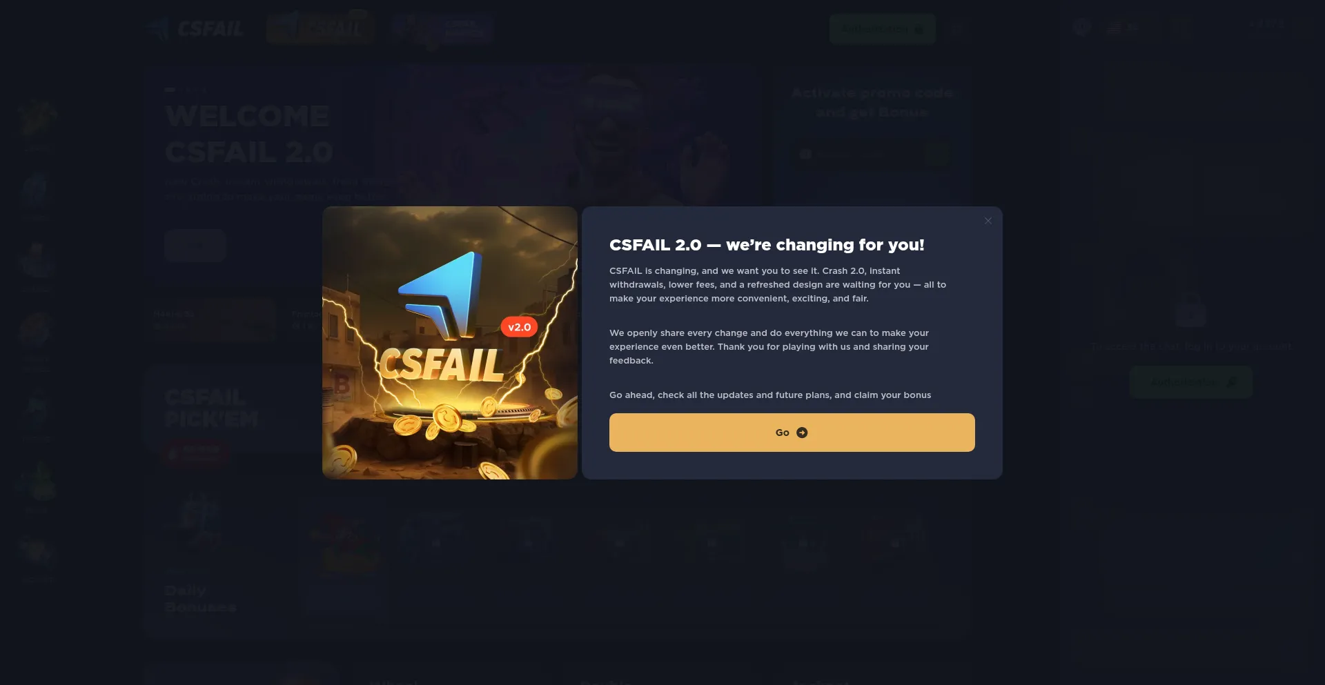 Csfail.net Screenshot