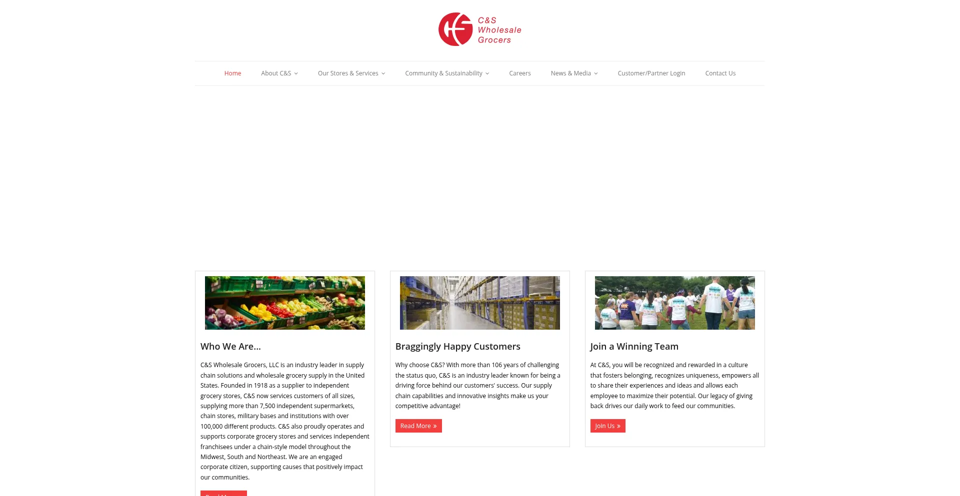 Website screenshot of Cswg.com
