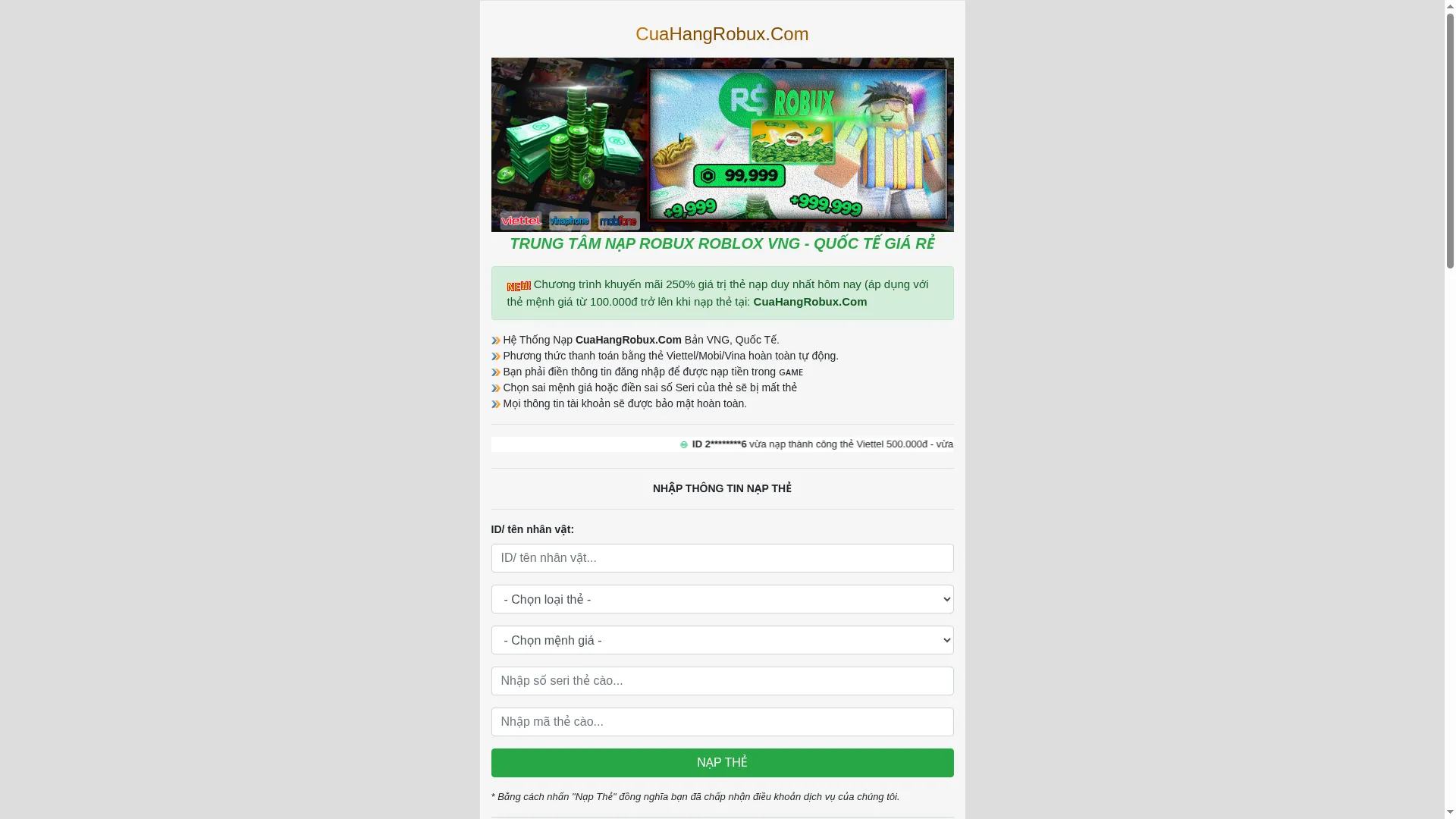 Cuahangrobux.com