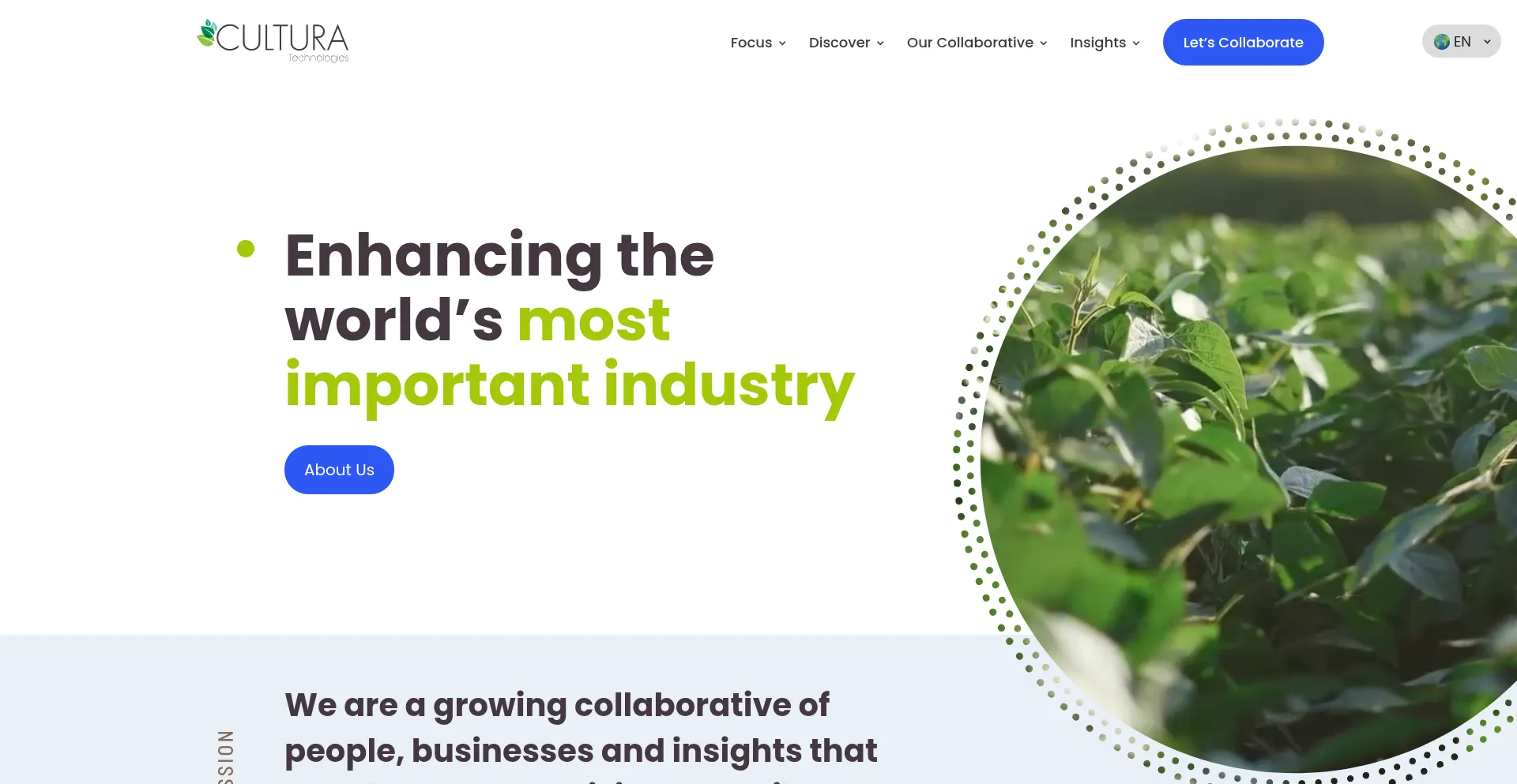 Website screenshot of Culturatech.com