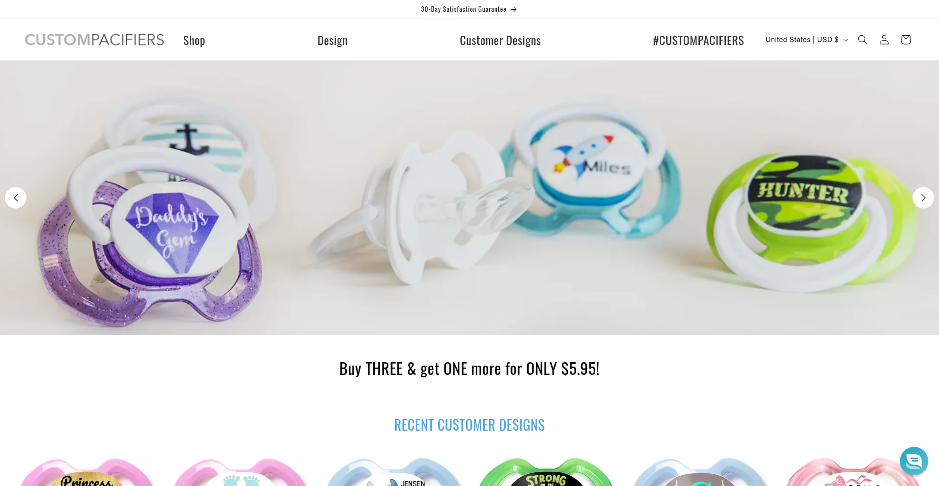 Custompacifiers.com