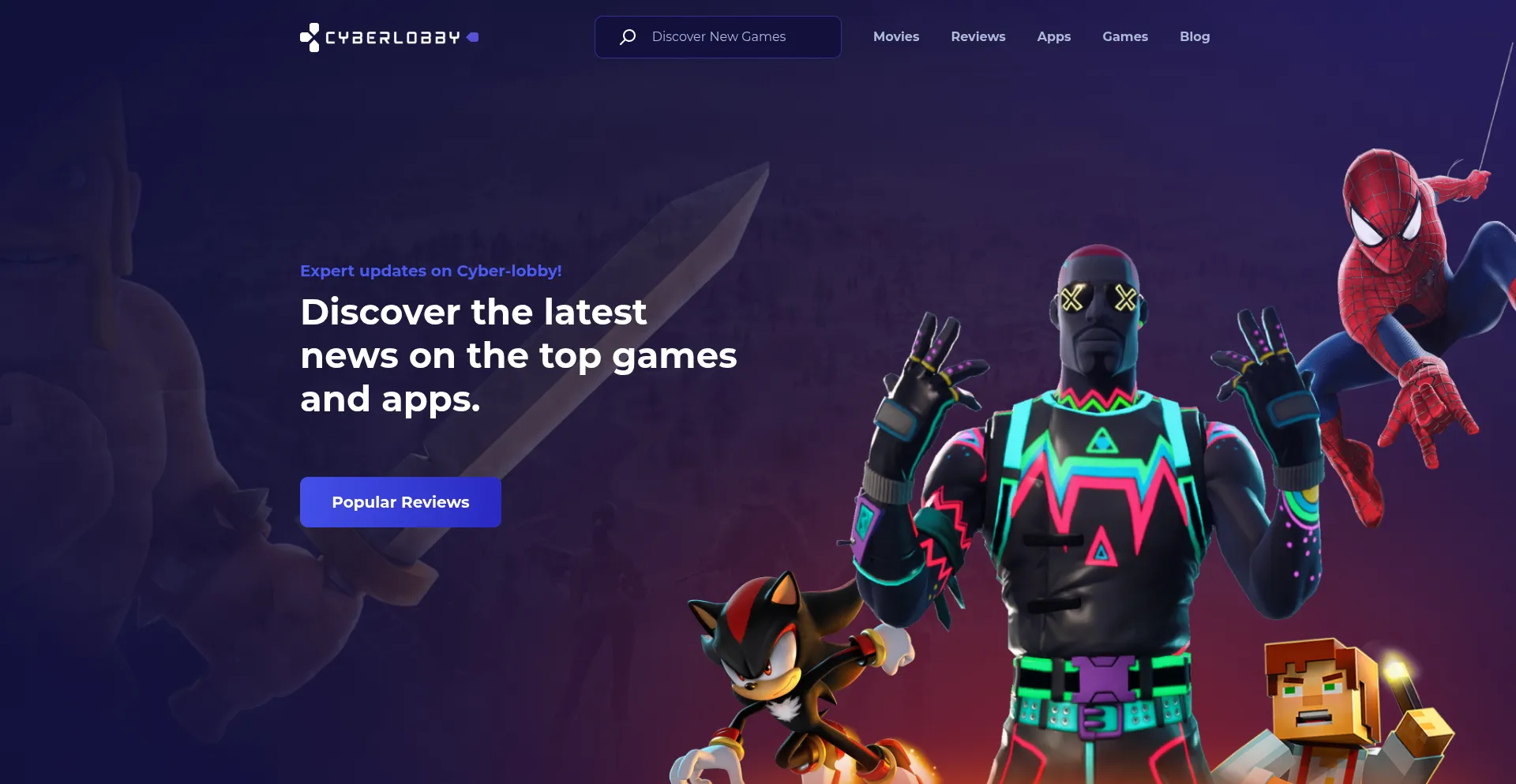 Website screenshot of Cyber-lobby.com