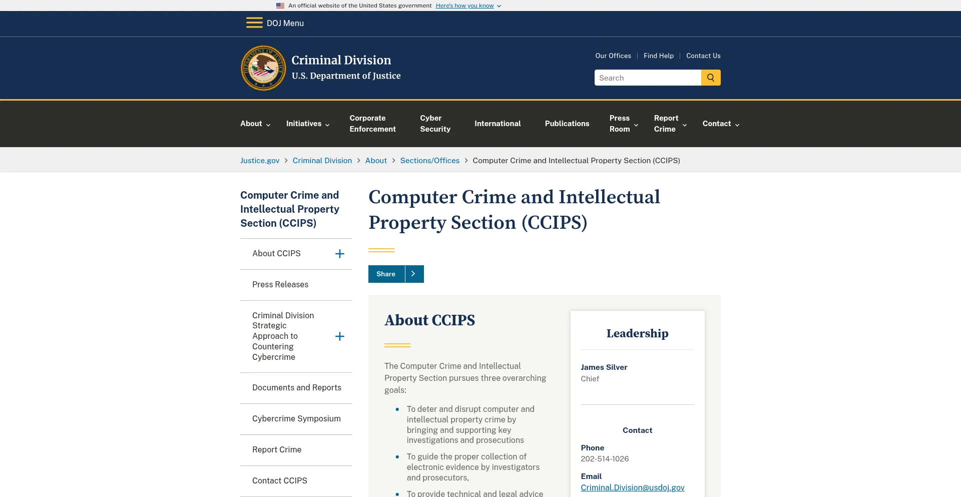 Cybercrime.gov