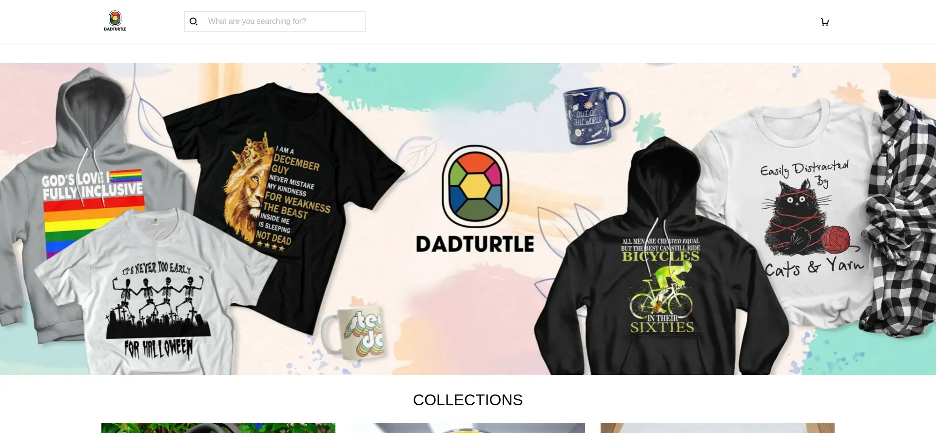 Website screenshot of Dadturtle.com