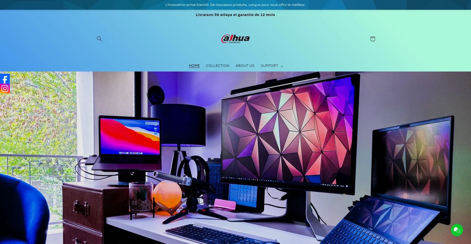 Website screenshot of Dahuadz.com