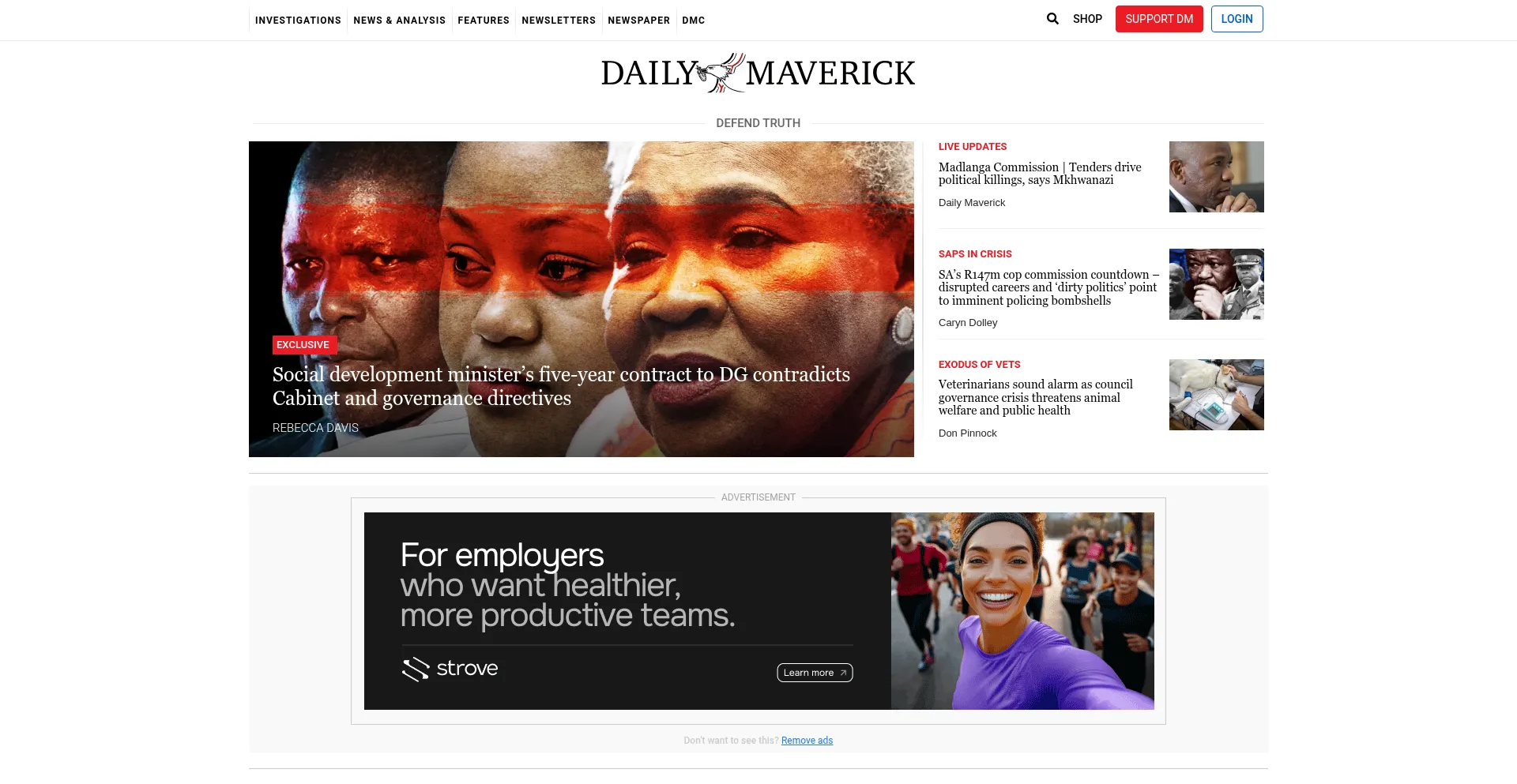 Ist Dailymaverick.co.za sicher und vertrauenswürdig?