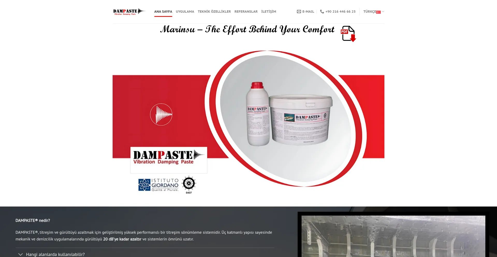 Website screenshot of Dampaste.com