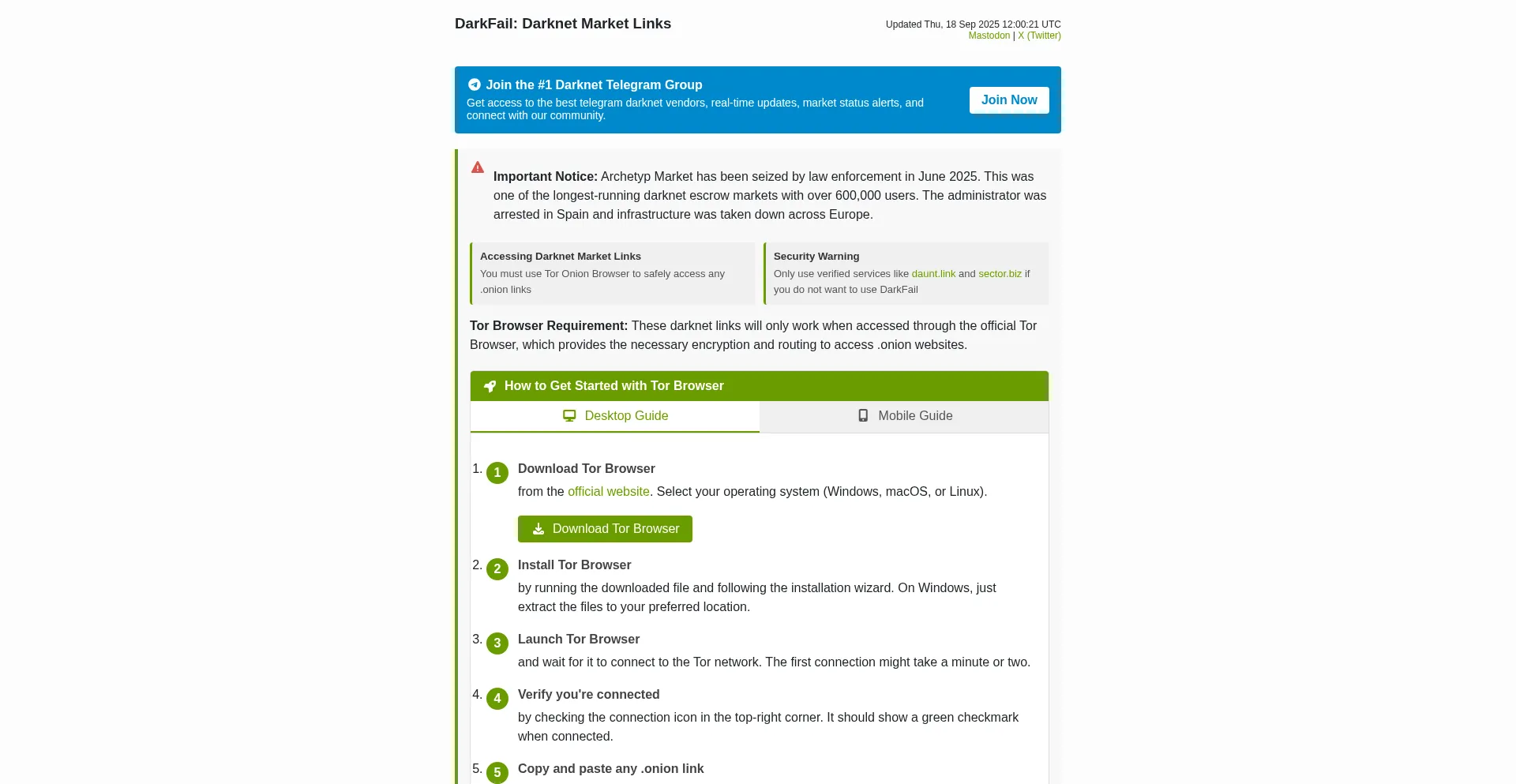Ist Darkfail.net sicher und vertrauenswürdig?