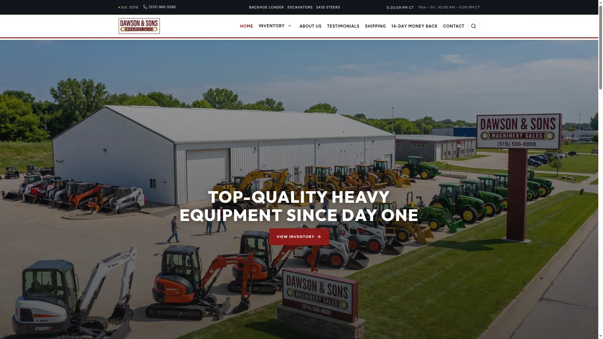 Dawsonandsonsmachinery.com