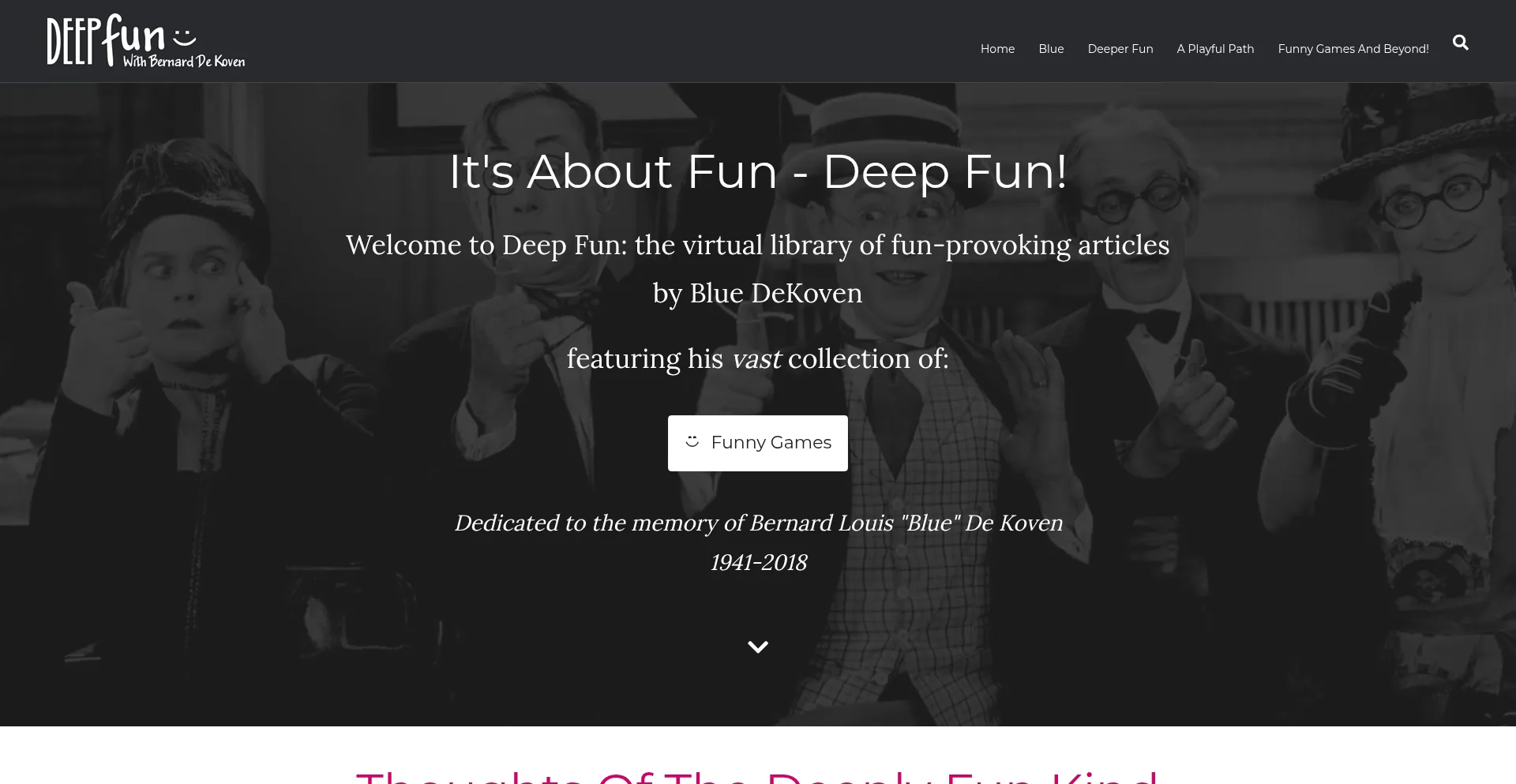 Website screenshot of Deepfun.com