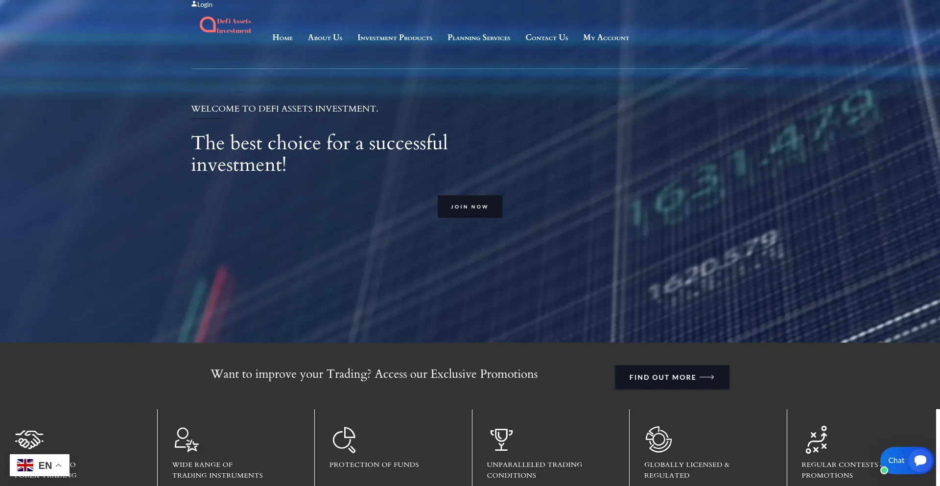 Defiassetsinvestment.net Screenshot
