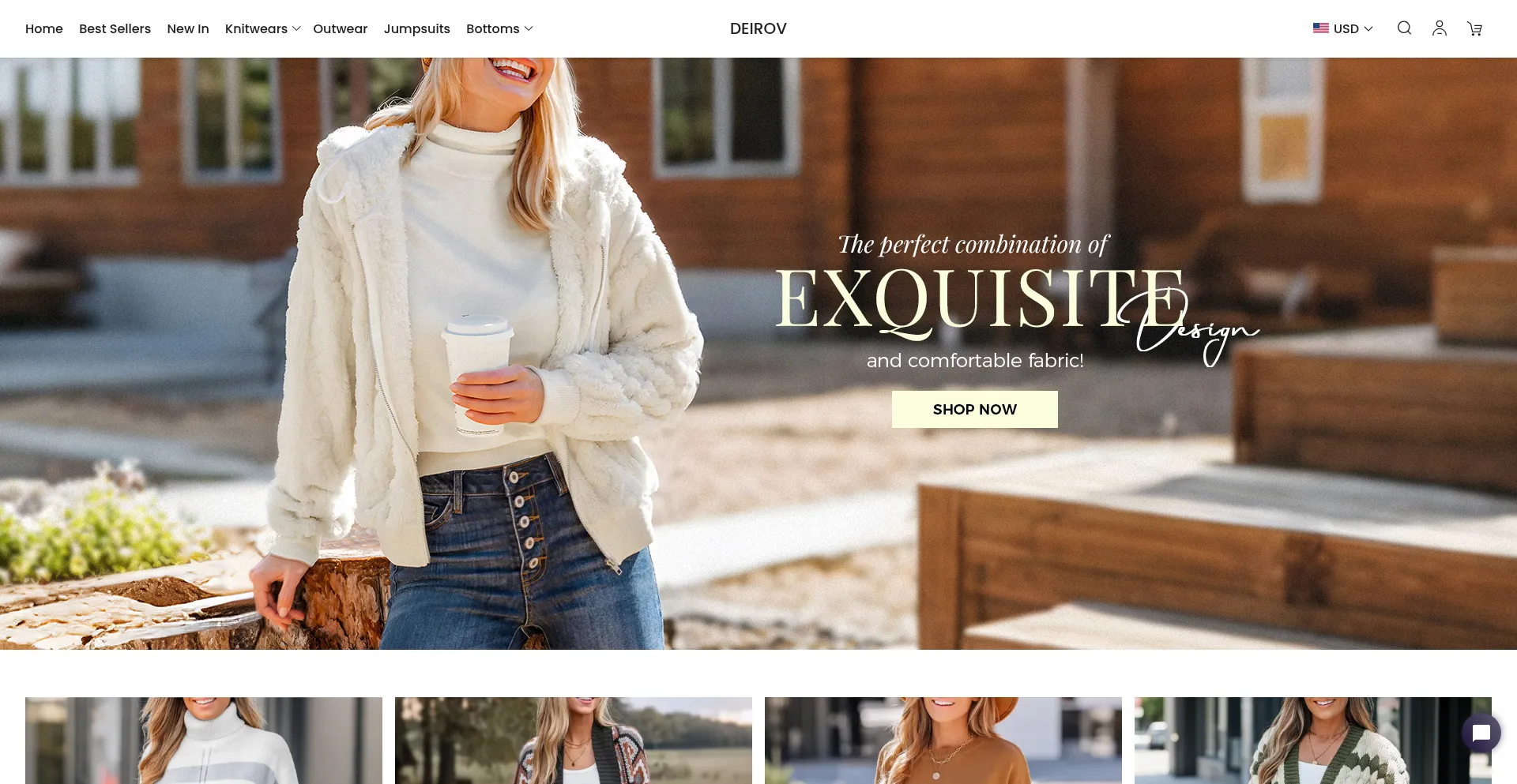 Website screenshot of Deirov.com