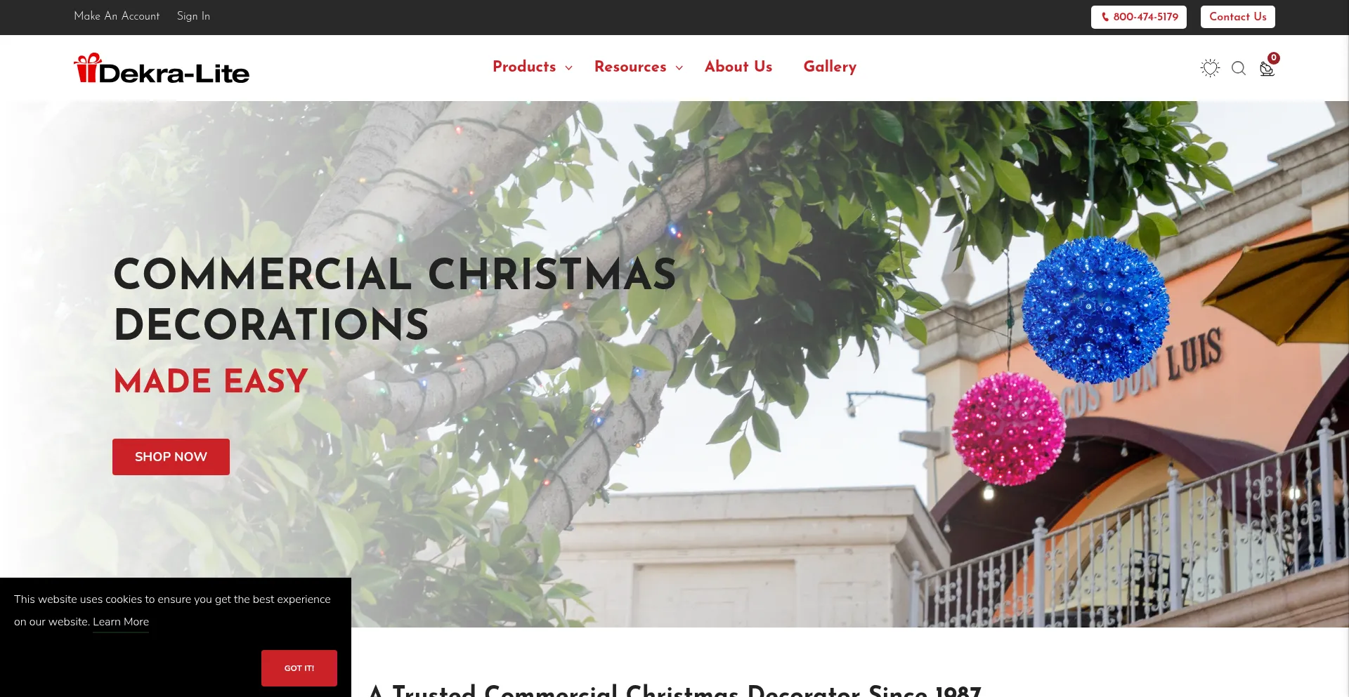 Website screenshot of Dekra-lite.com