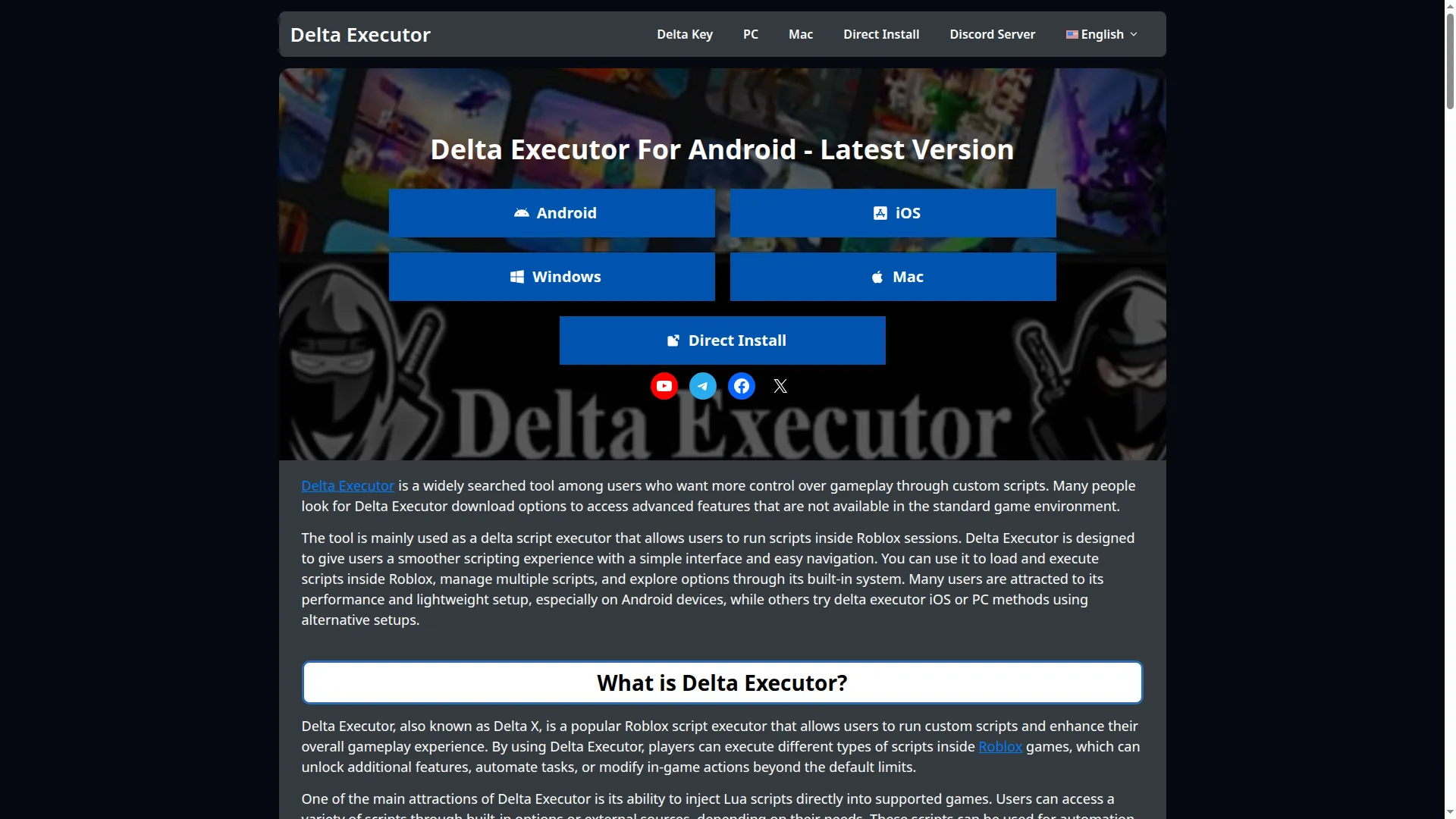 Delta-executor.mobi