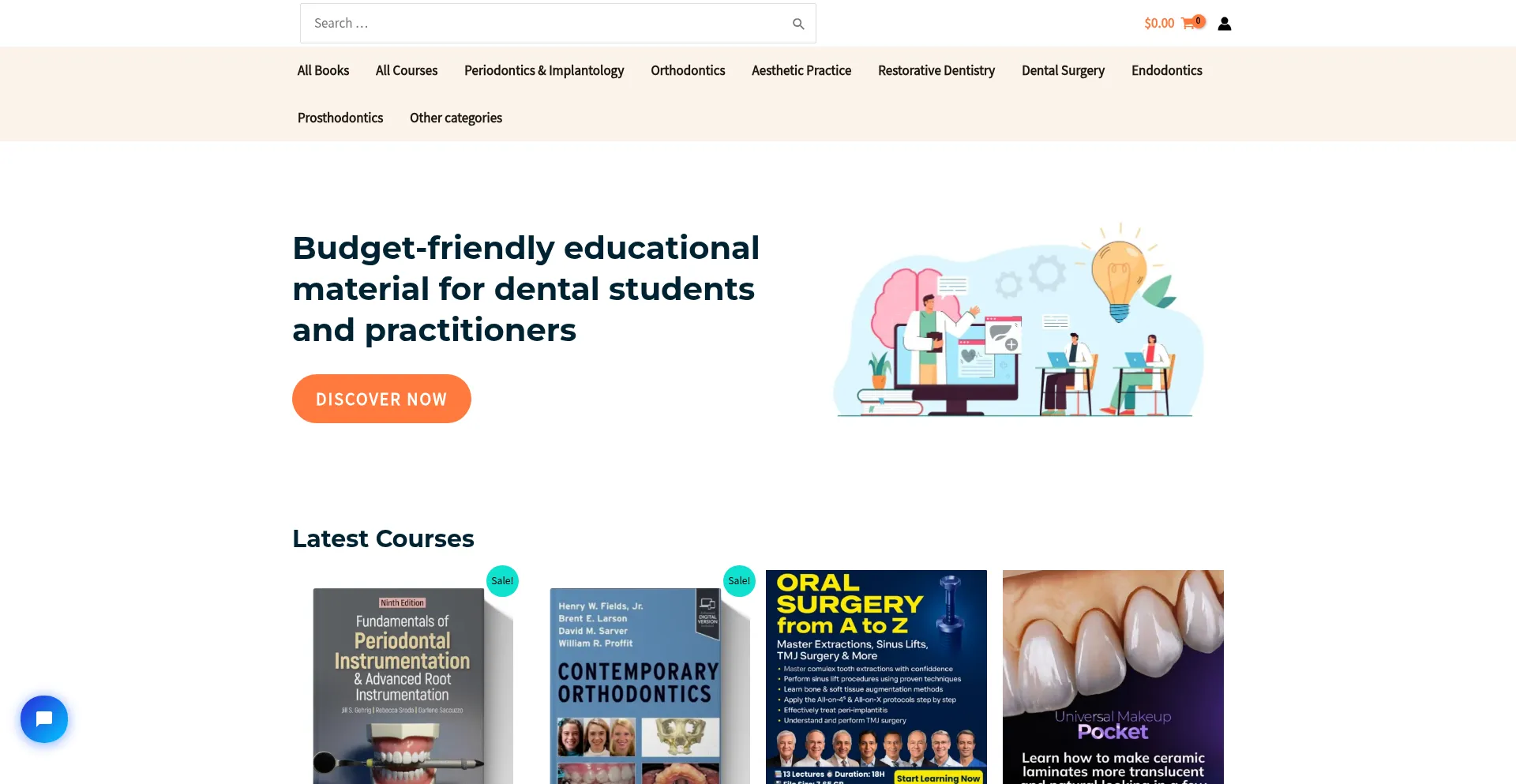 Website screenshot of Dentalflix.net