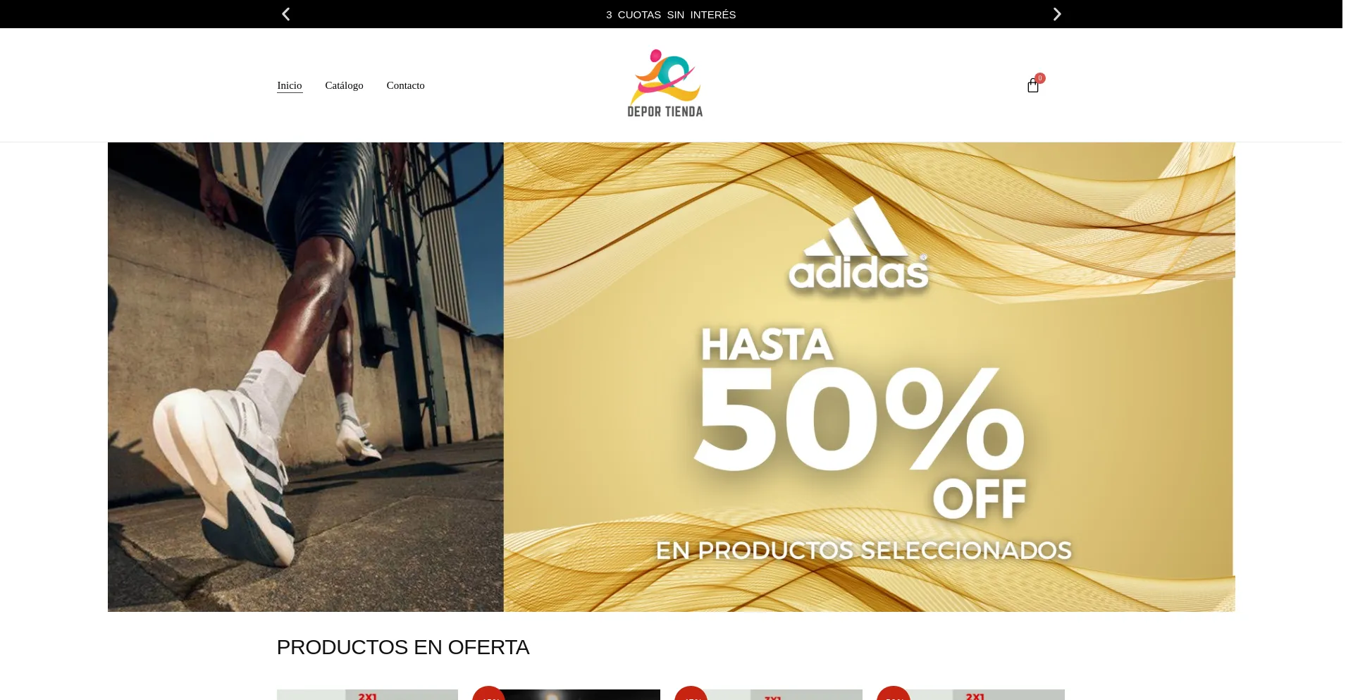 Website screenshot of Deporteactions.com