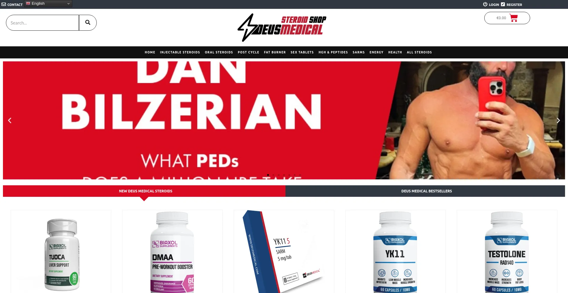 Website screenshot of Deus-medical.biz