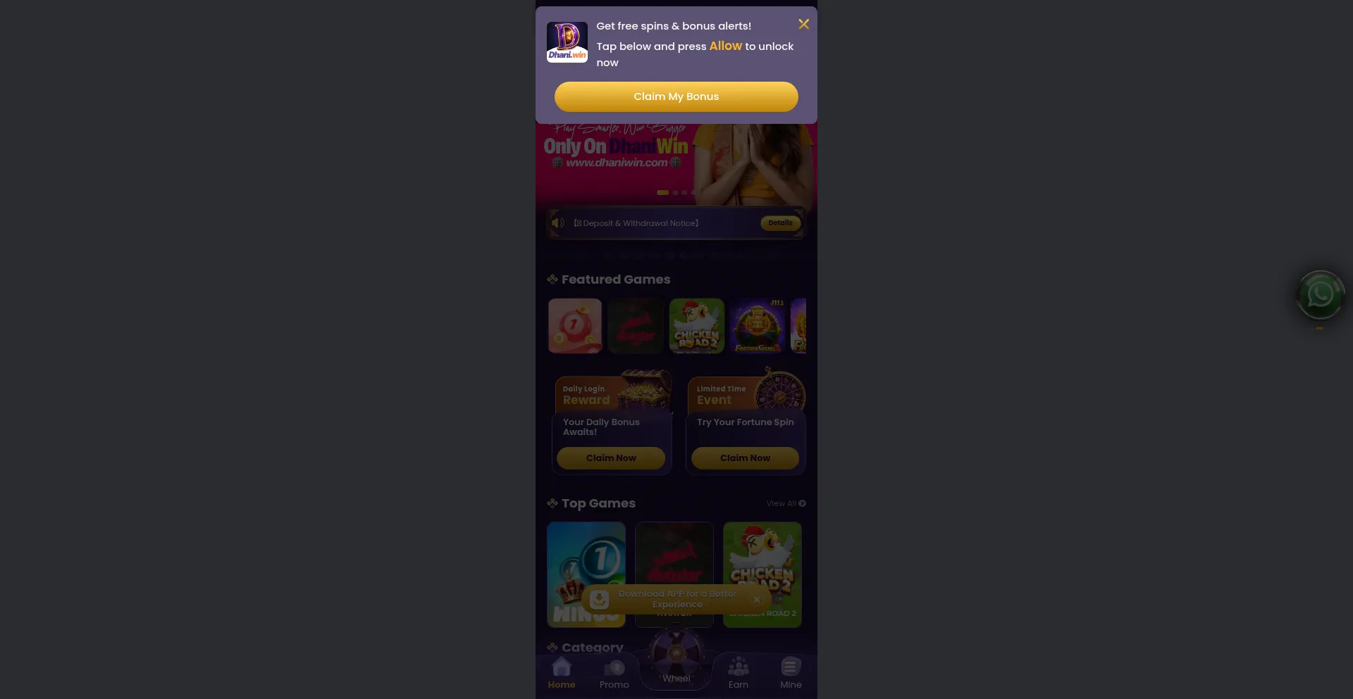 Dhaniwin26.com