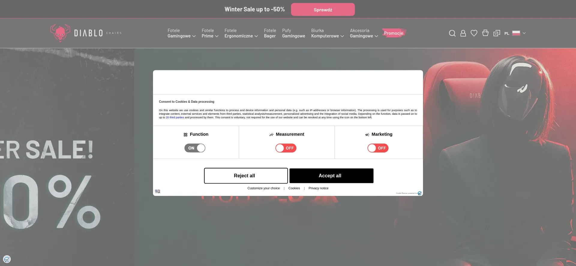 Diablochairs.com Screenshot