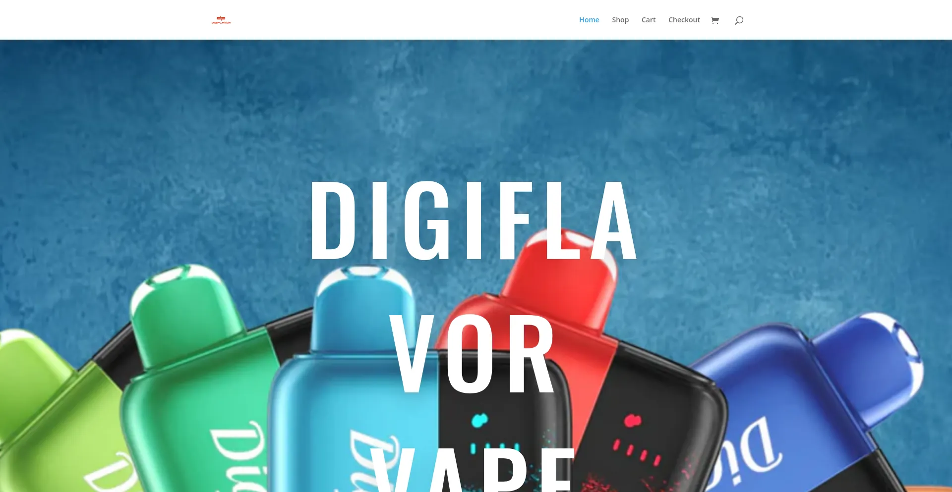 Website screenshot of Digiflavorvapestore.com