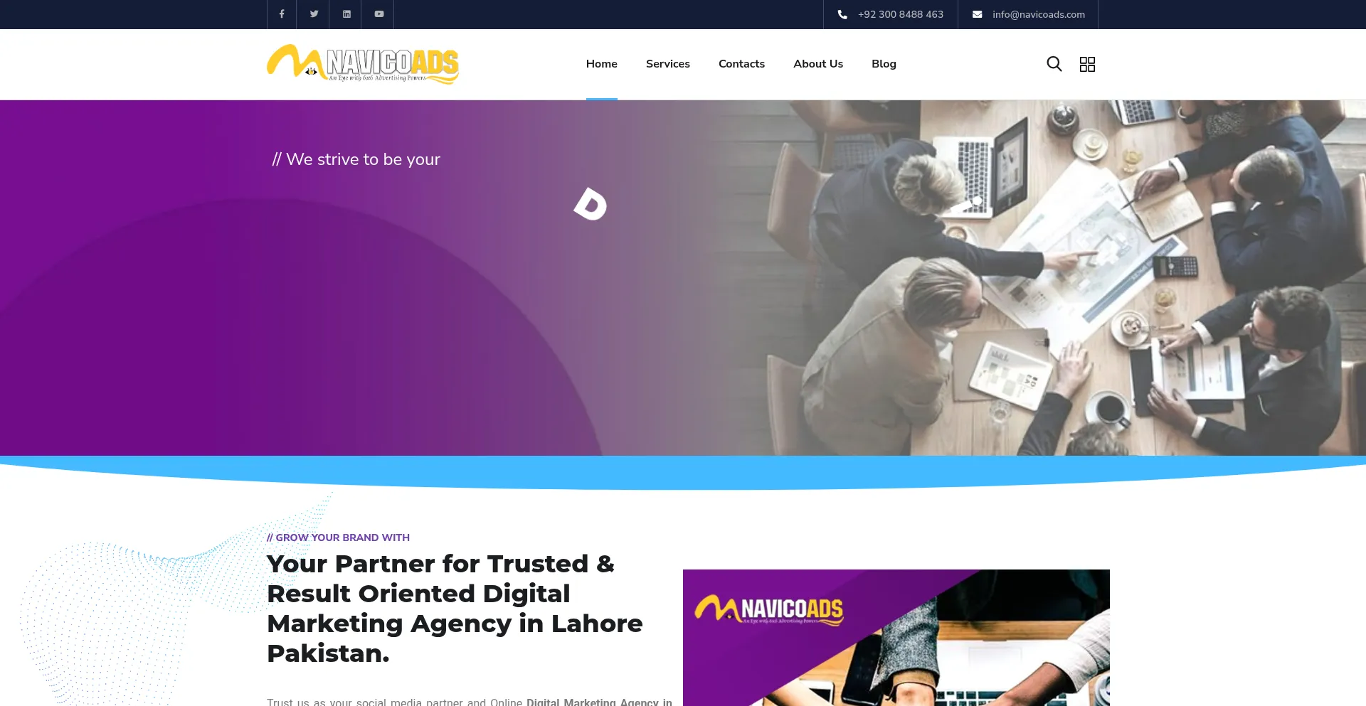 Website screenshot of Digitalmarketingagencyinpakistan.com