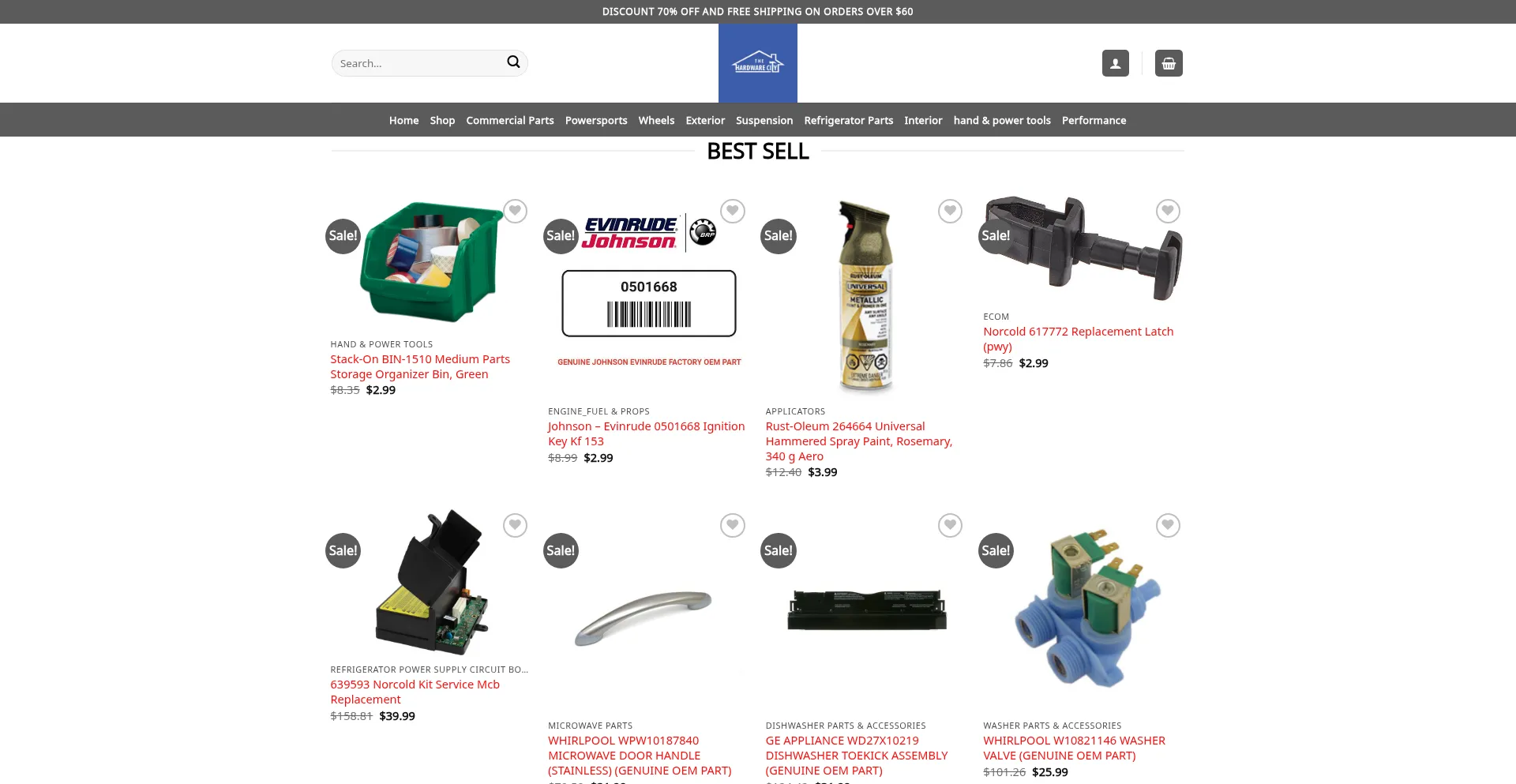Website screenshot of Directwarehouseshop.com