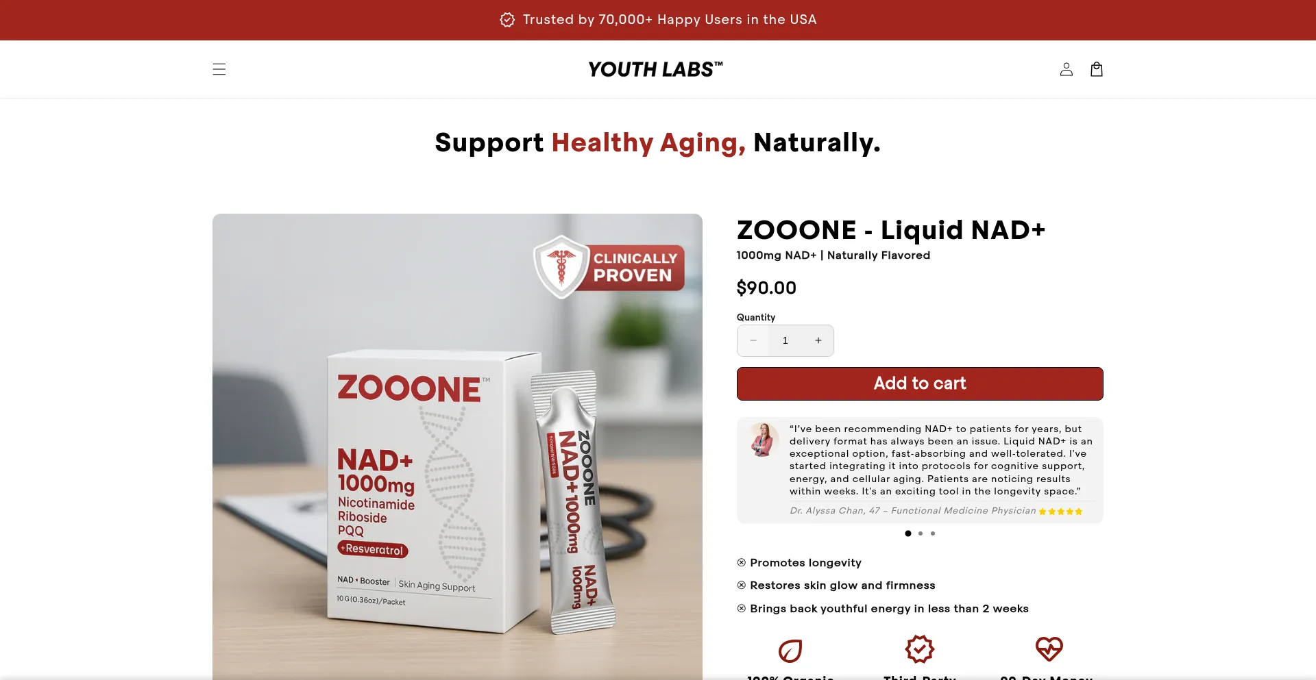 Website screenshot of Discoveryouthlabs.com