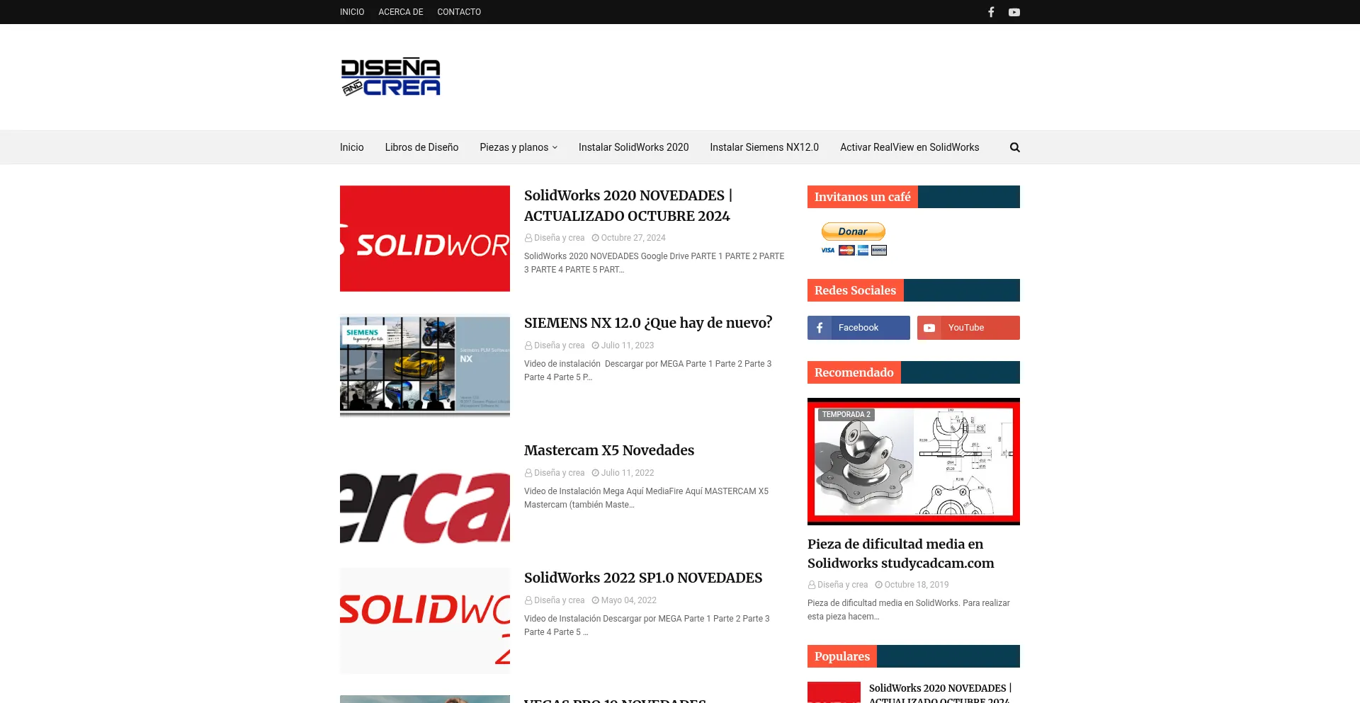 Website screenshot of Disenaycreasw.blogspot.com