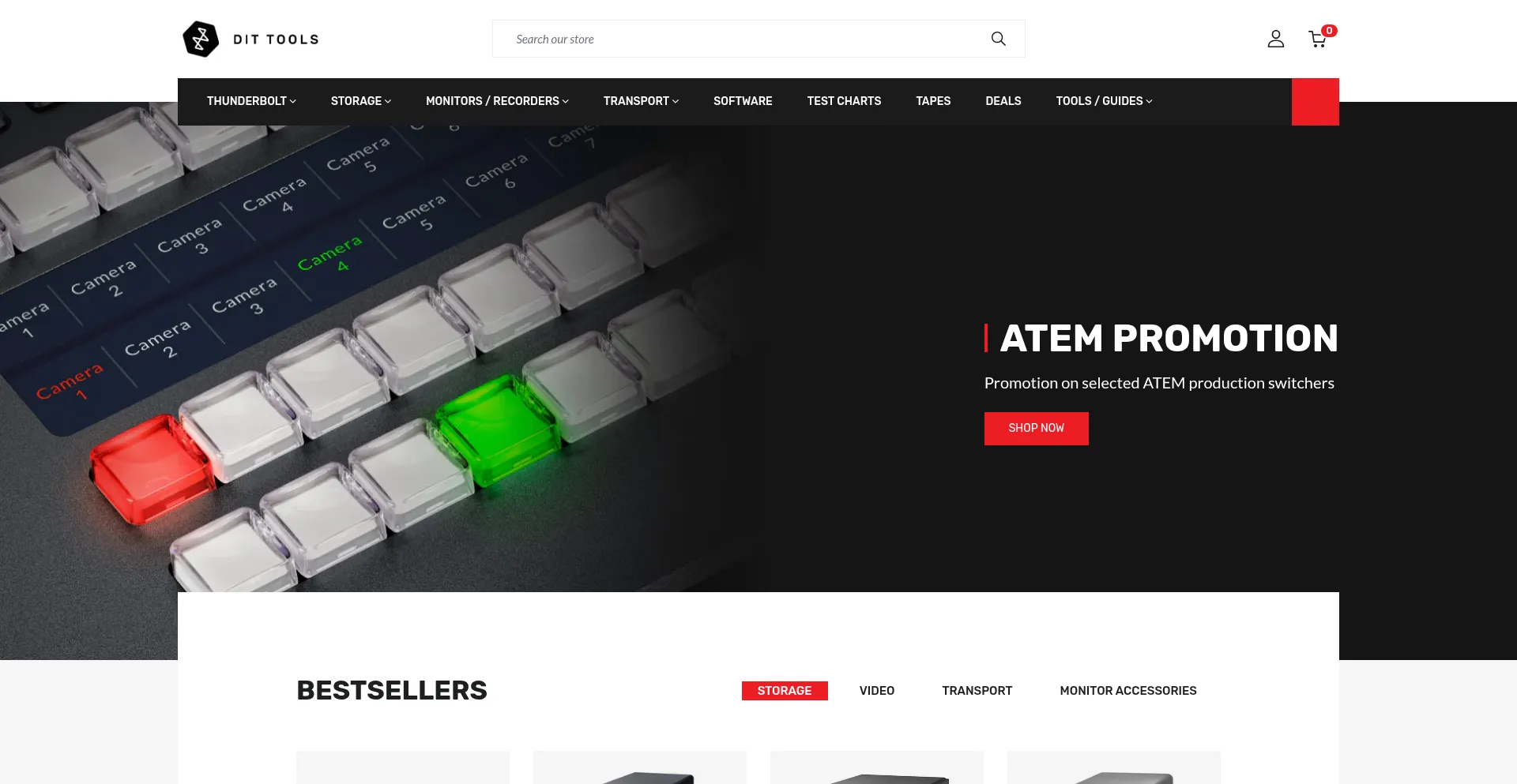 Website screenshot of Dittools.eu
