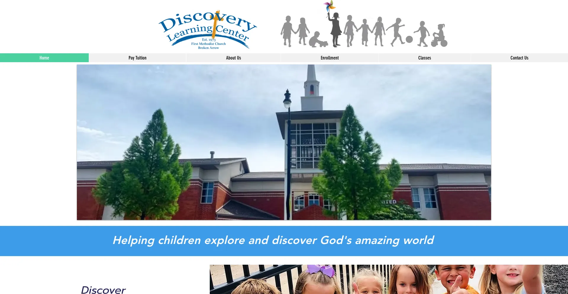 Website screenshot of Dlcpreschool.com