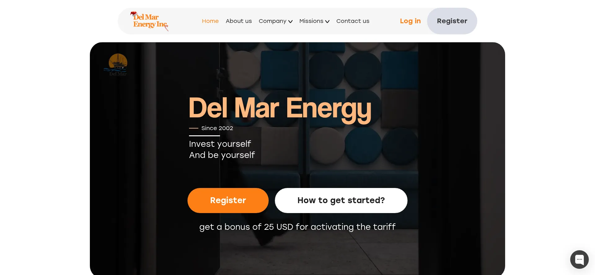 Website screenshot of Dmenergy.biz
