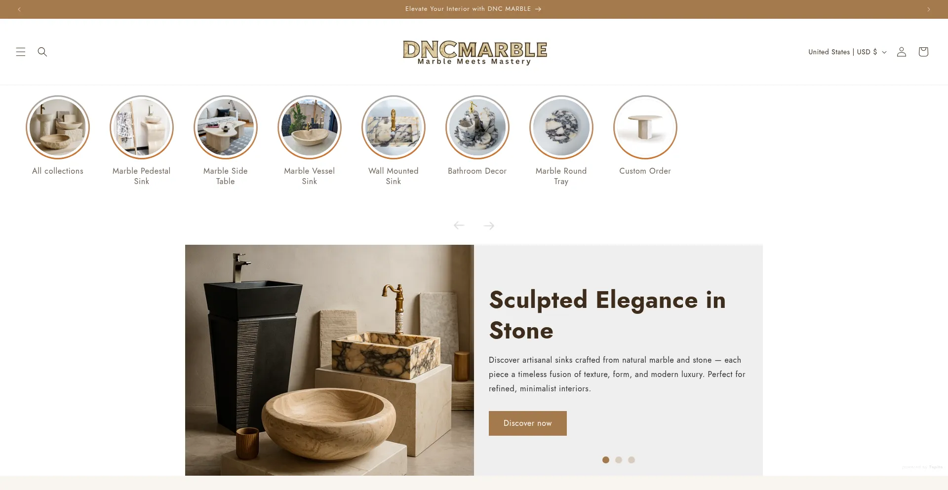 Dncmarble.com Screenshot
