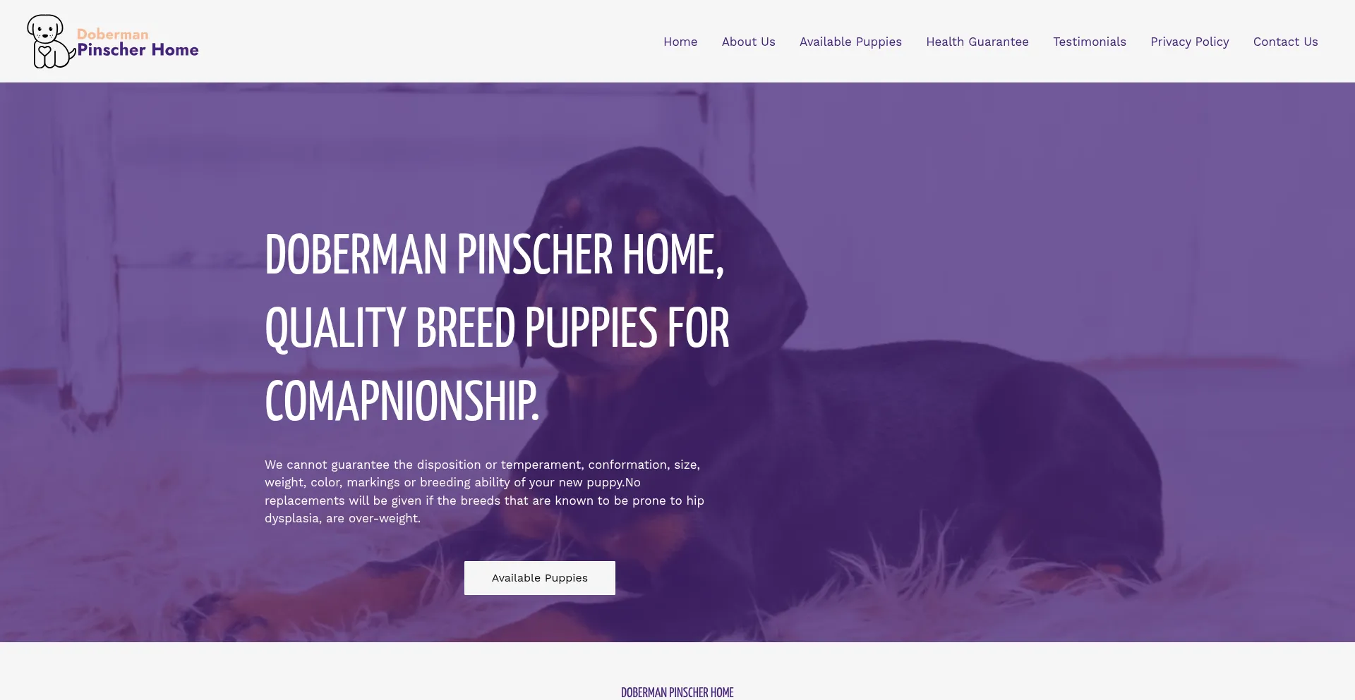 Dobermanpinschershome.com