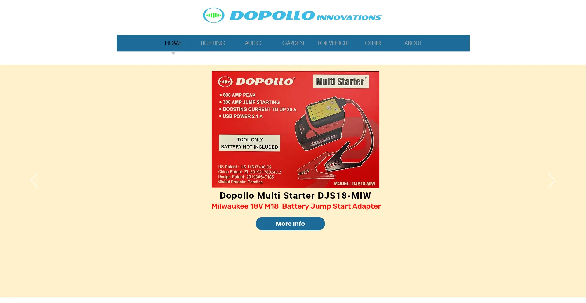 Website screenshot of Dopollo.com