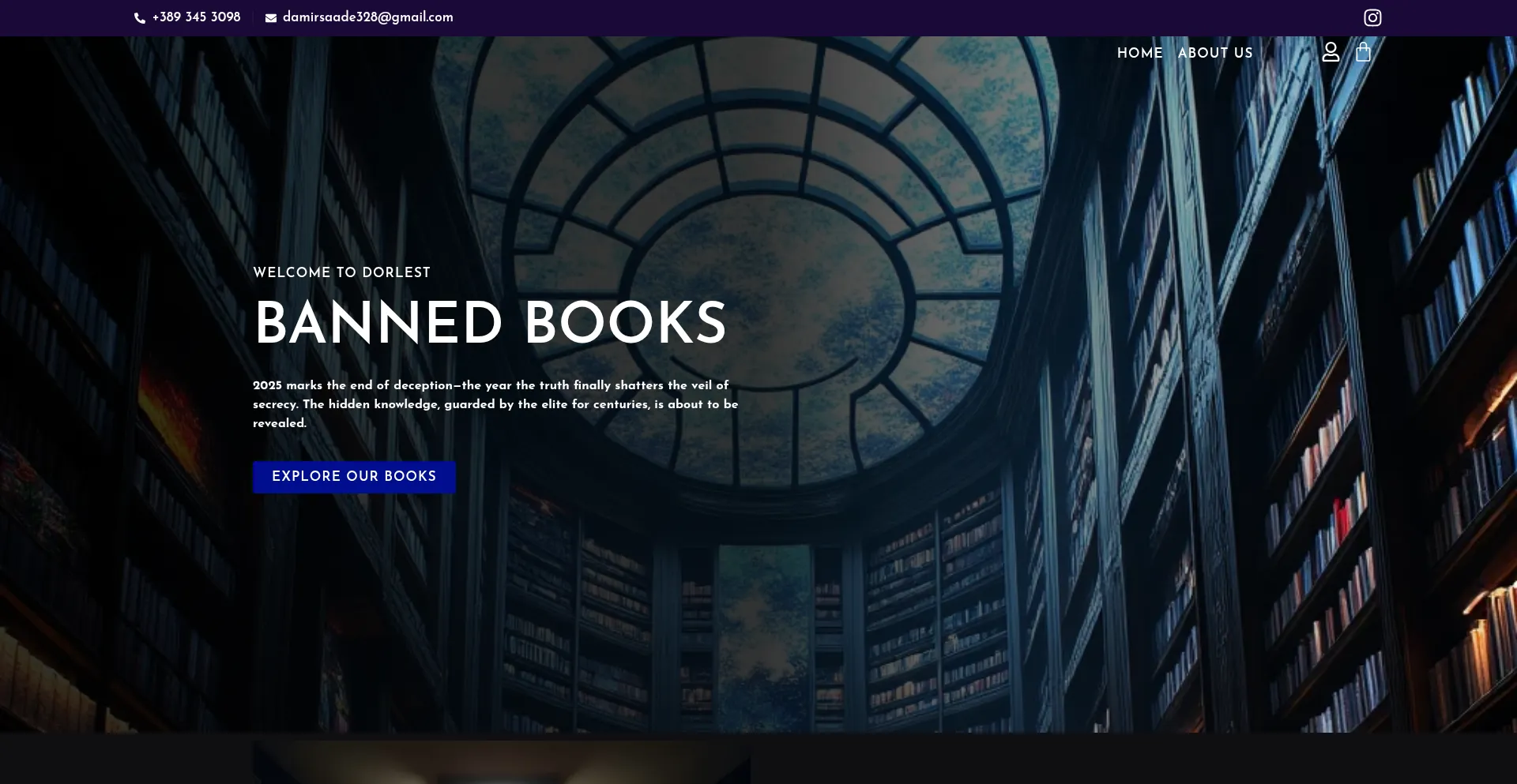 Website screenshot of Dorlest.com