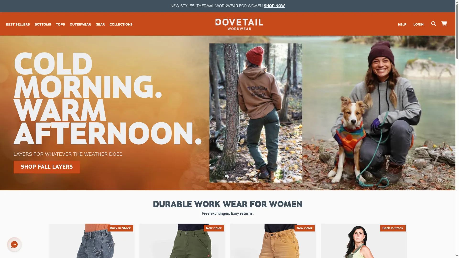 Dovetailworkwear.com