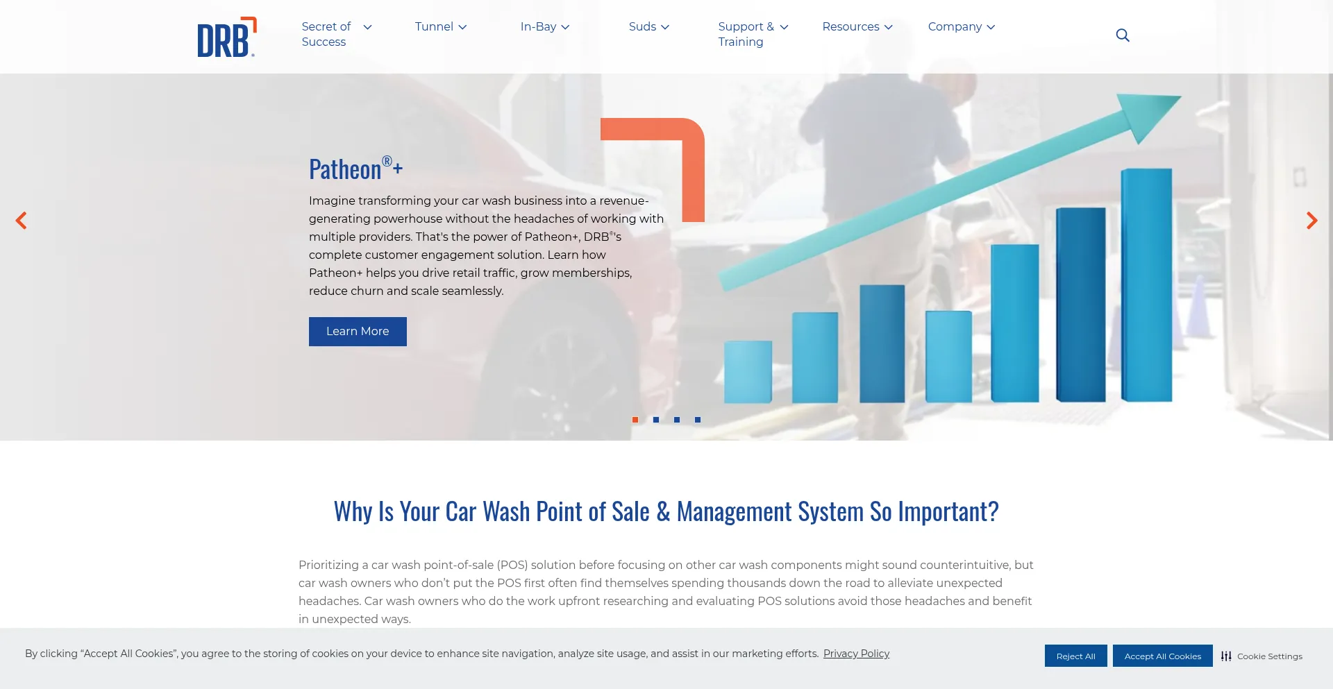 Website screenshot of Drb.com