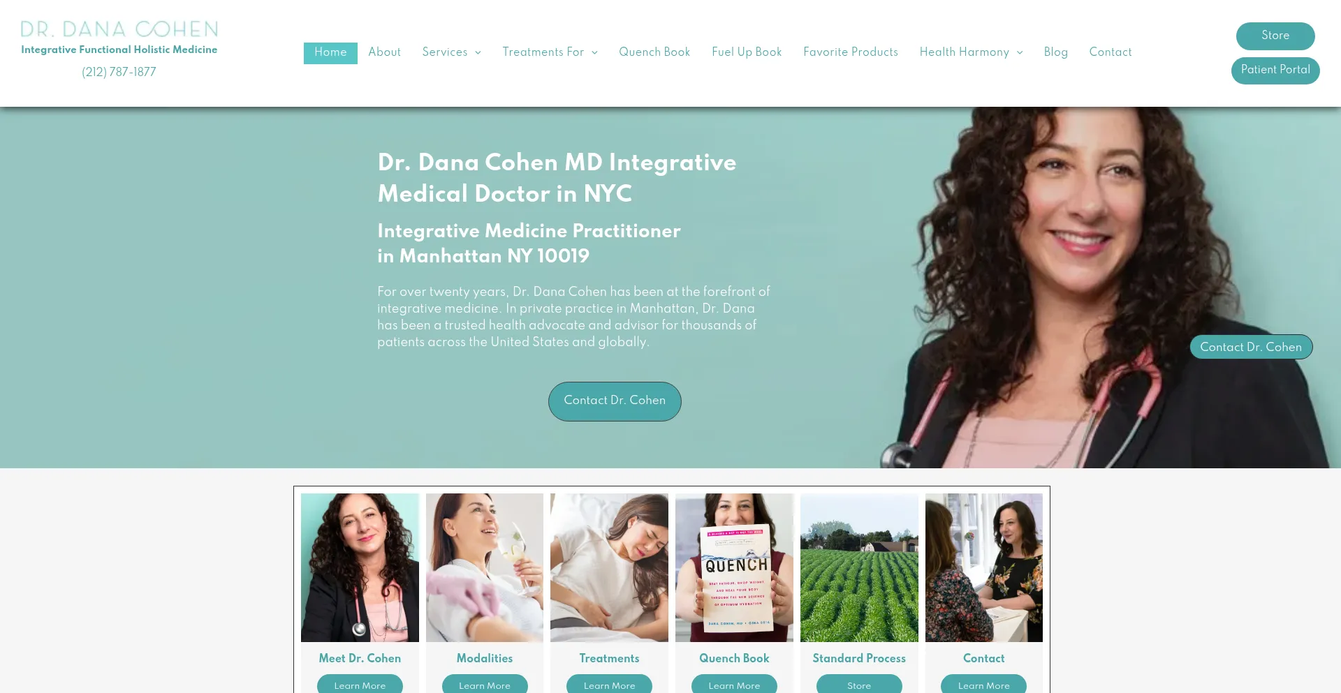 Website screenshot of Drdanacohen.com