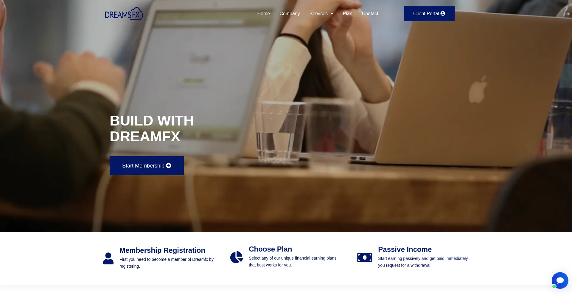 Website screenshot of Dreamsfx.net