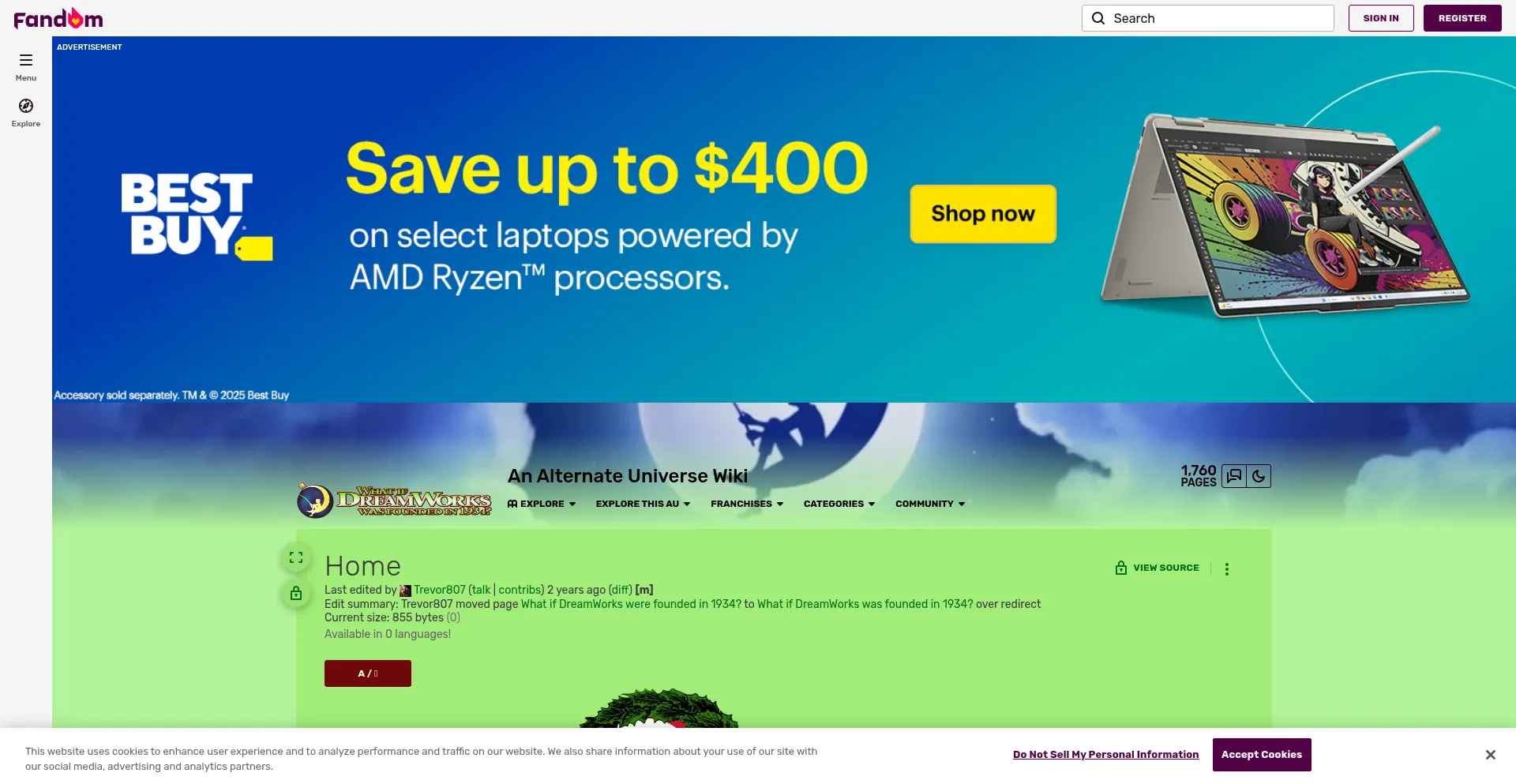 Dreamworks-au.fandom.com