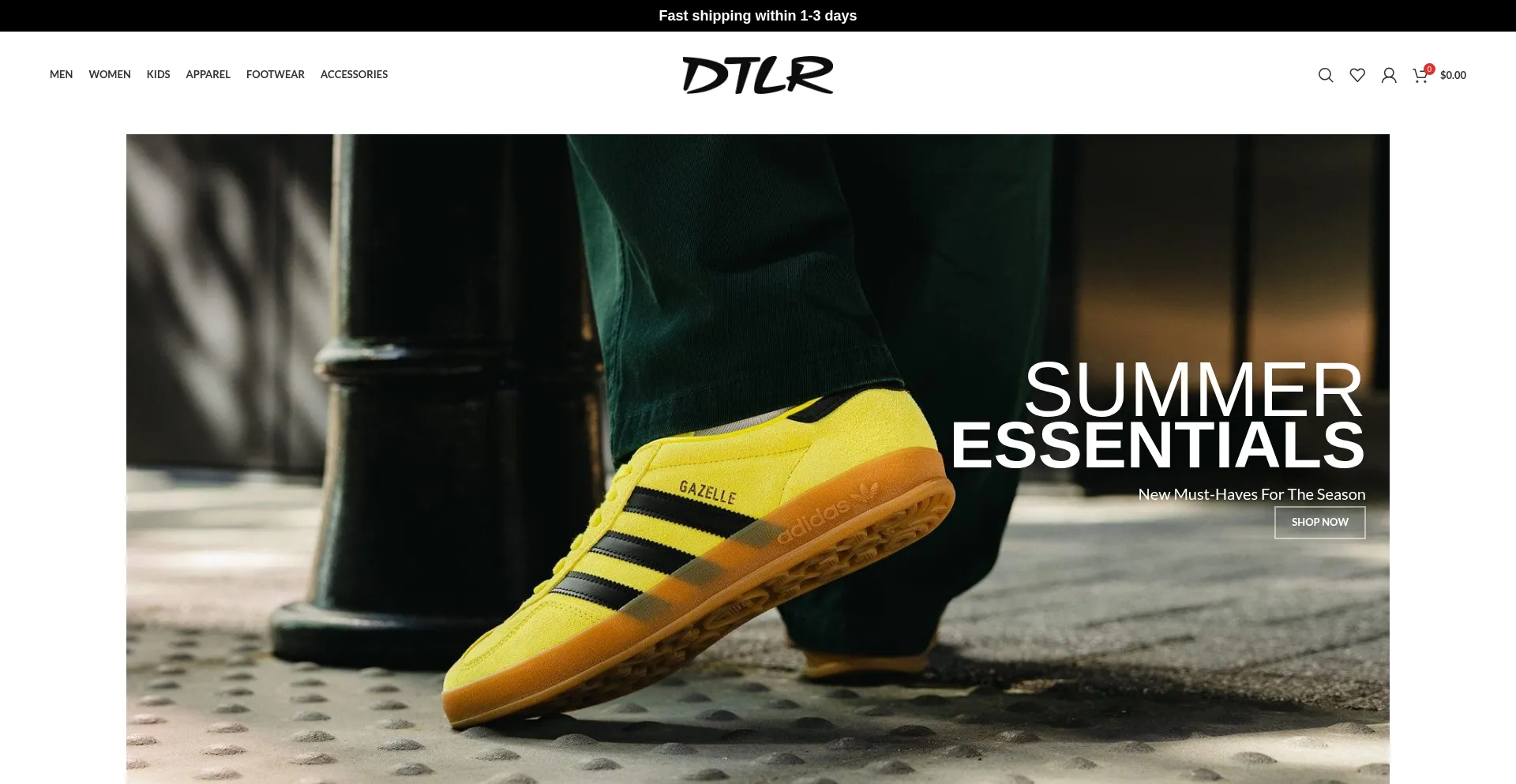 Website screenshot of Dtlrfansmall.shop