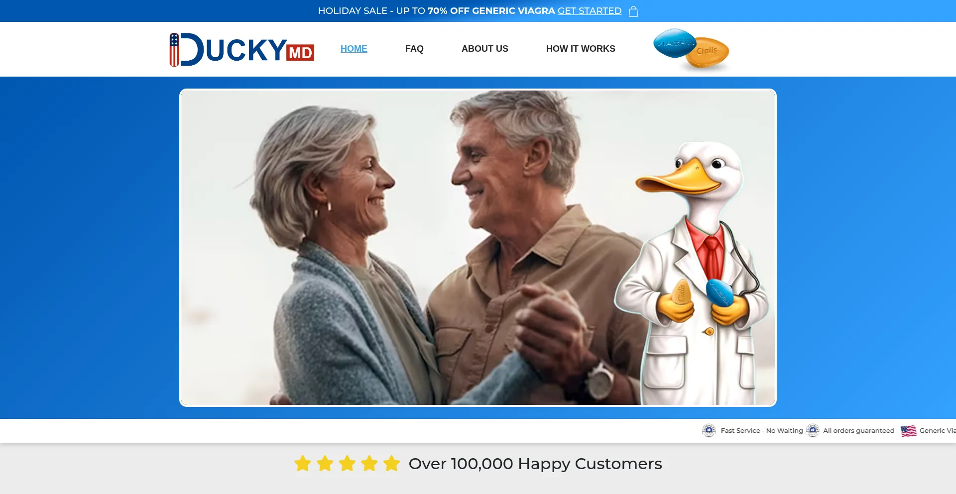 Website screenshot of Duckymd.com